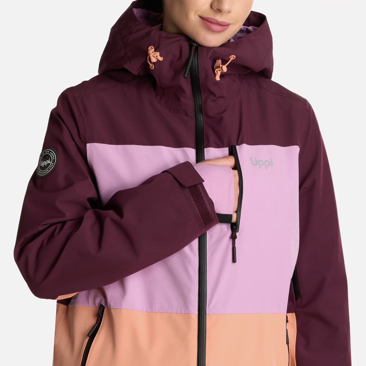 Chaqueta Mujer Sierra Nevada B-Dry Light Hoody Jacket Vino Lippi