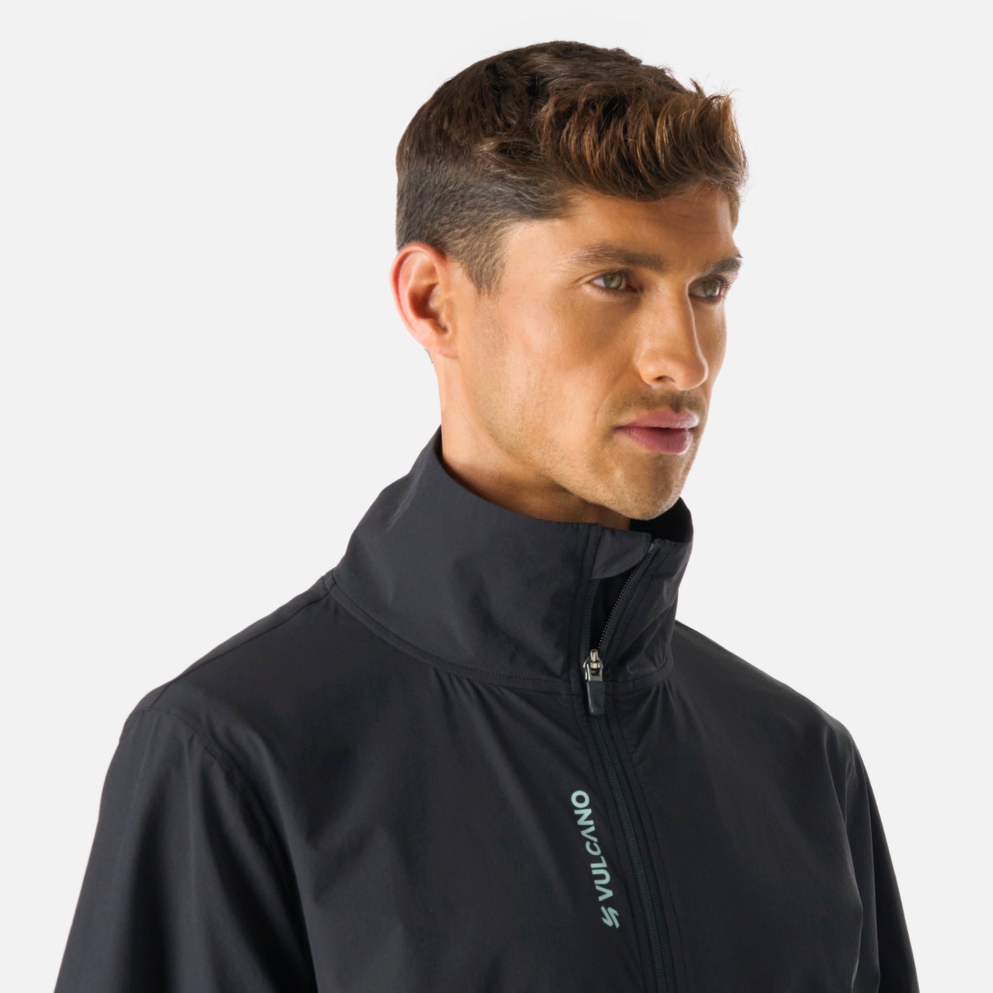 Chaqueta Hombre Tempo Full Zip Windbreaker Jacket Jade Vulcano