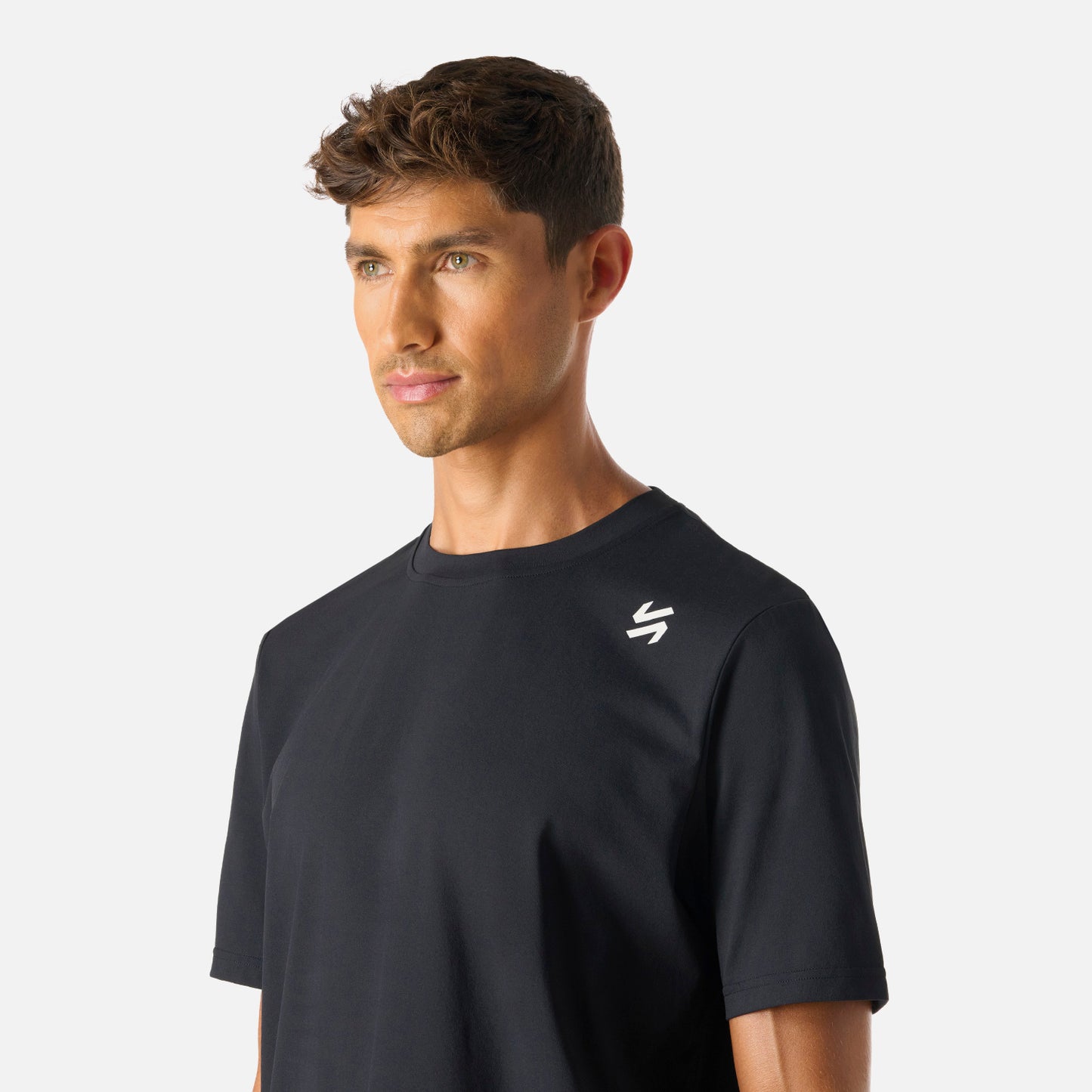 Polera Hombre Tempo T-Shirt Negro Vulcano
