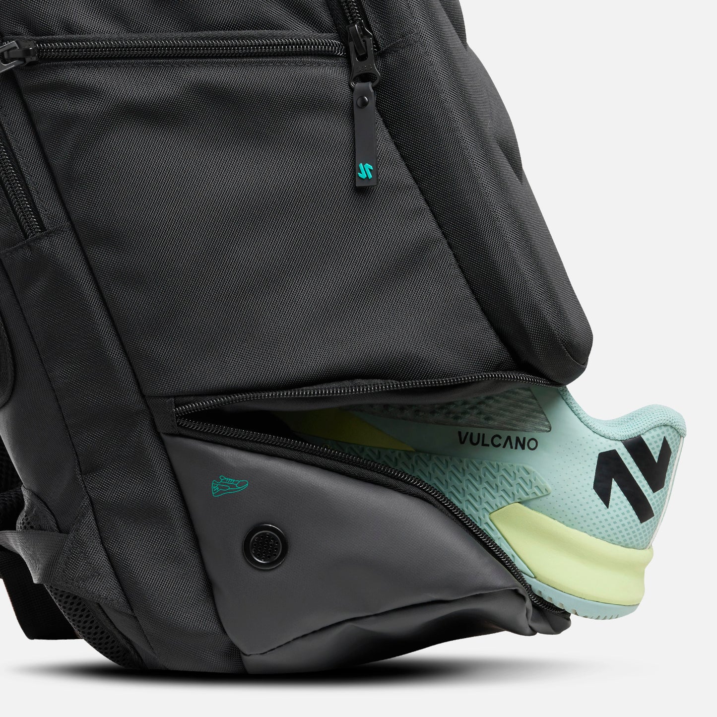 Mochila Mainshock Padel Backpack Negro Vulcano