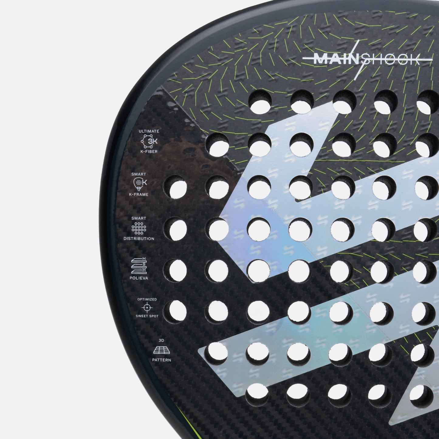 Pala Mainshock Padel Racket Negro Vulcano