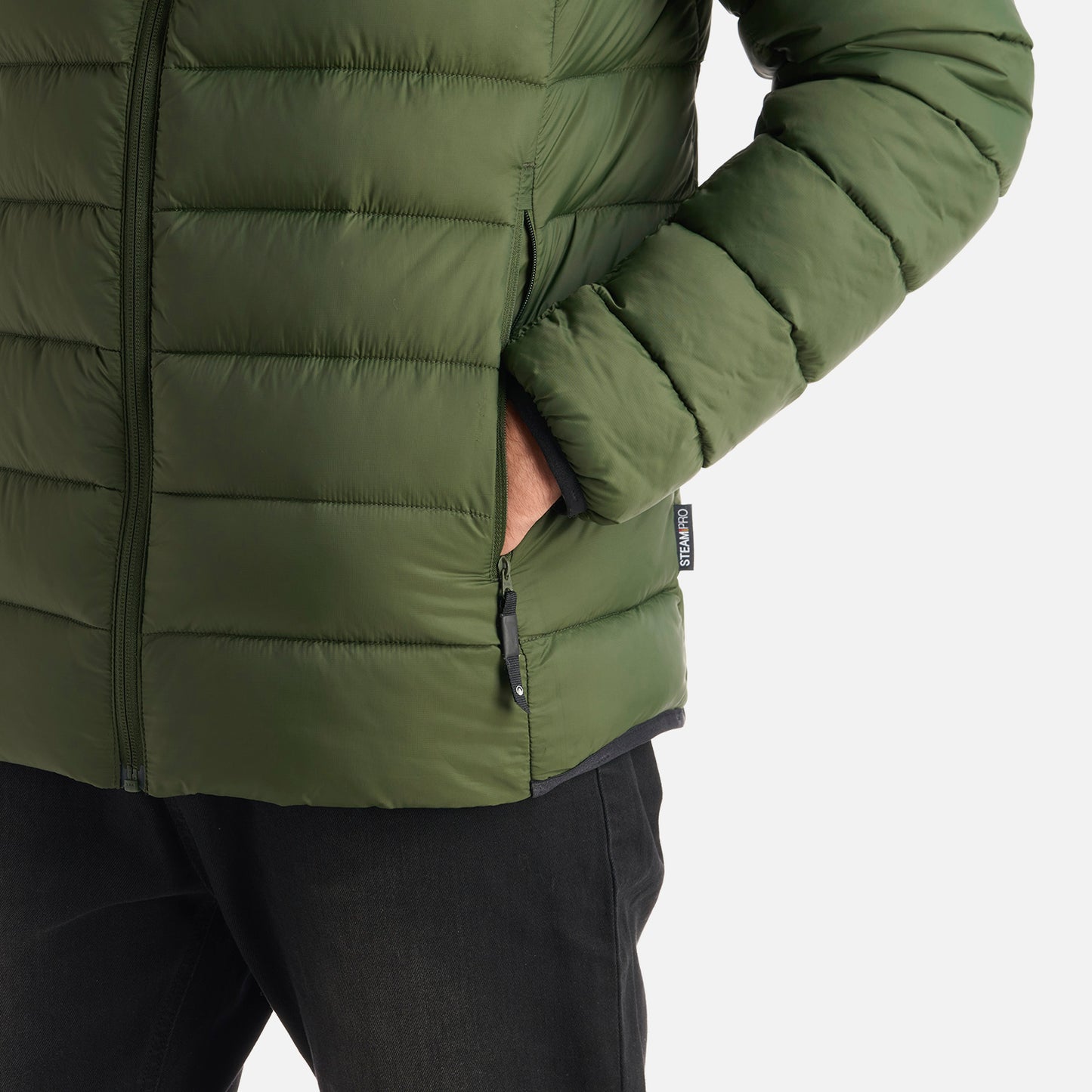 Chaqueta Hombre Vertex Steam-Pro Hoody Jacket Verde Militar Lippi