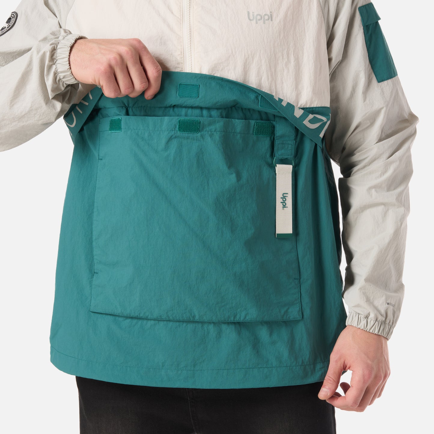 Chaqueta Hombre WindCity WindBreaker 1/4 Zip Jacket Gris Claro Lippi