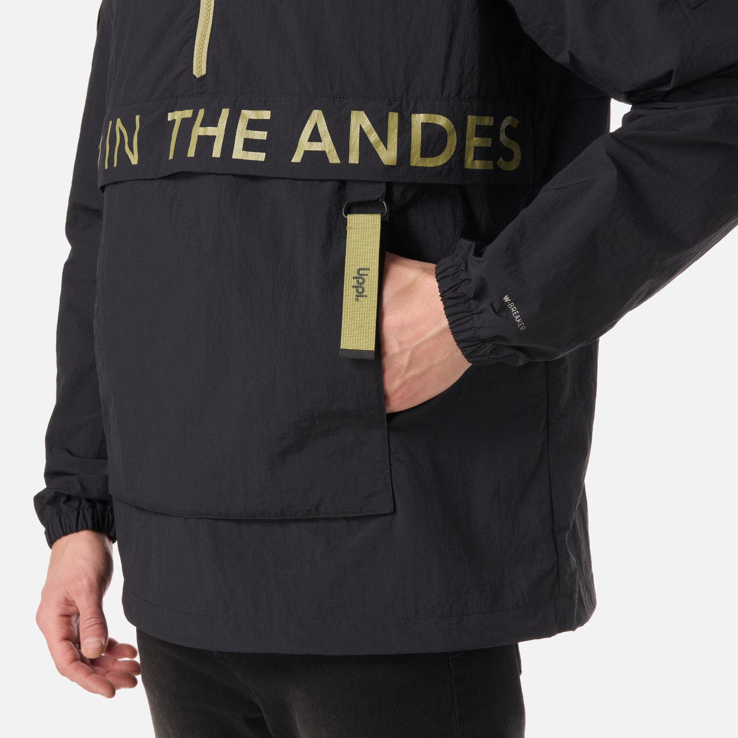 Chaqueta Hombre WindCity WindBreaker 1/4 Zip Jacket Negro Lippi