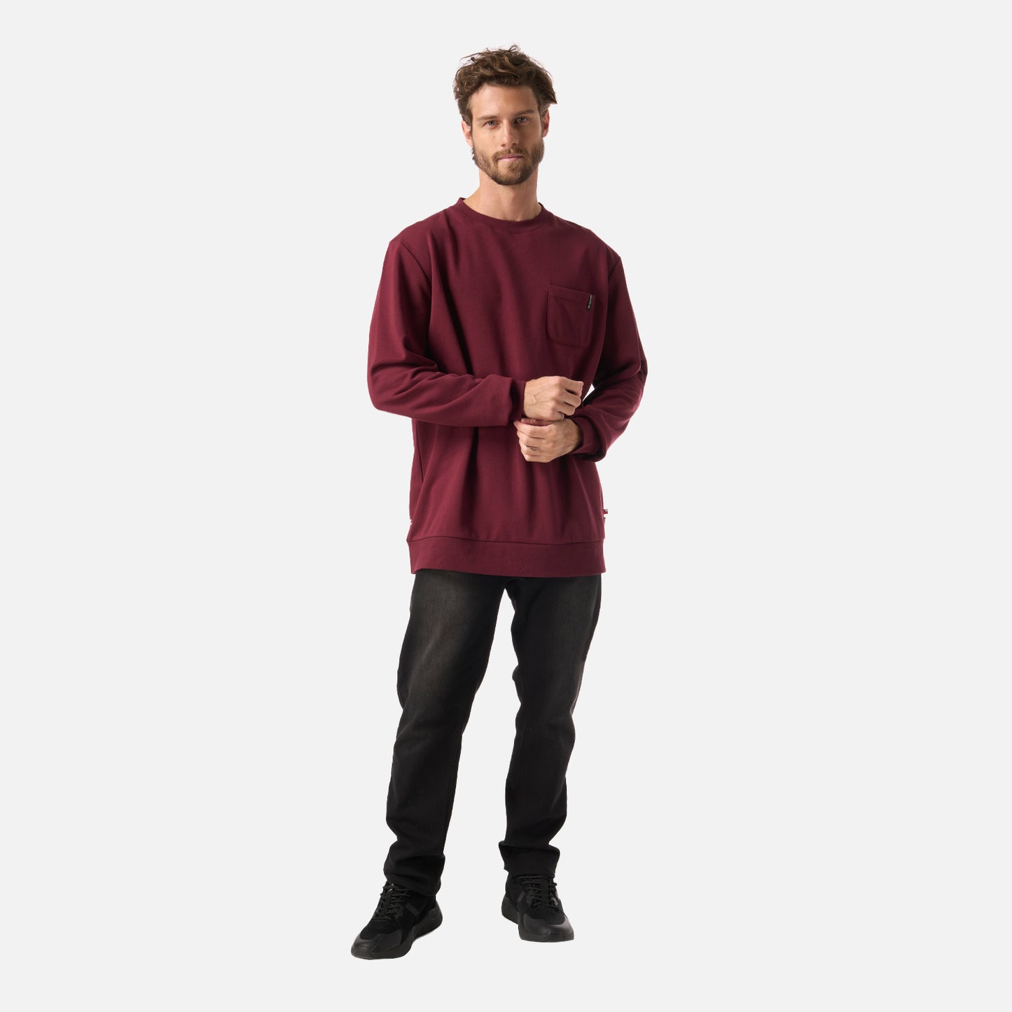 Polerón Hombre Peliculyon Burdeo Haka Honu