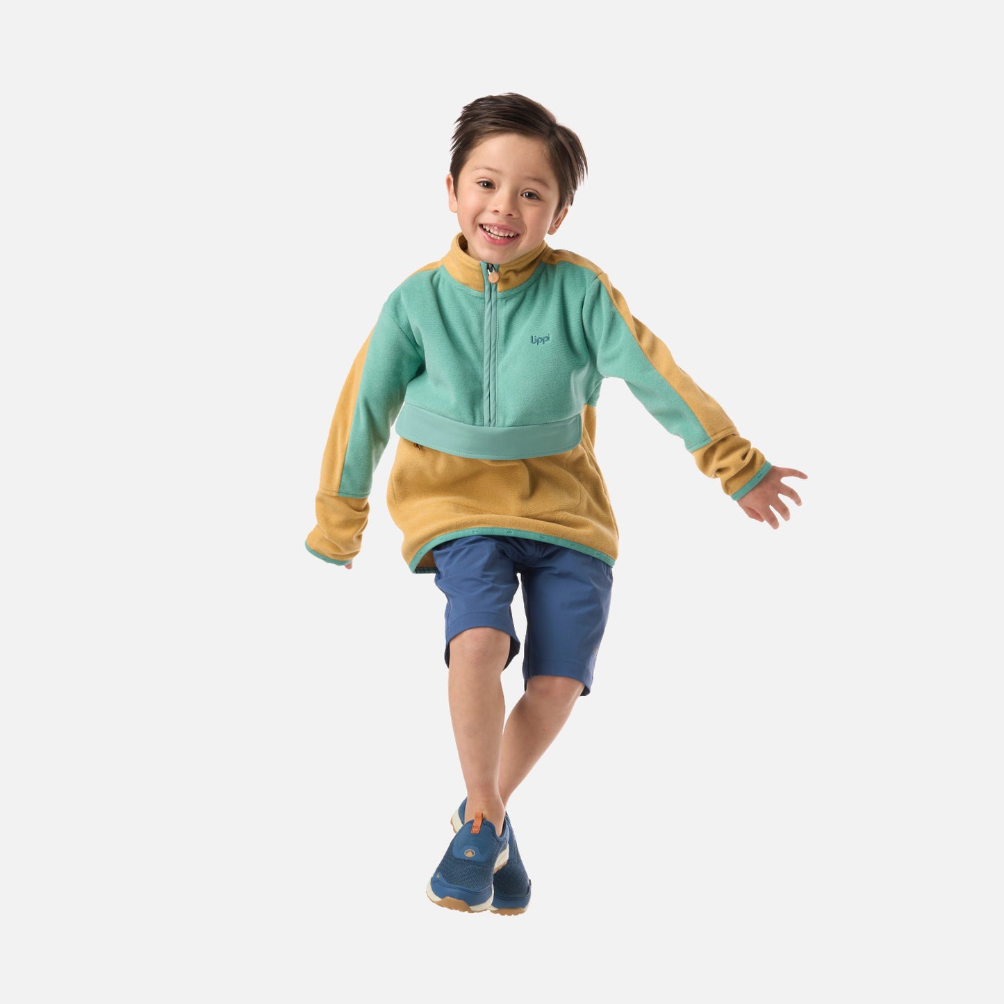 Polar Niño Fireplace 1/4 Zip Sweatshirt Camel Lippi