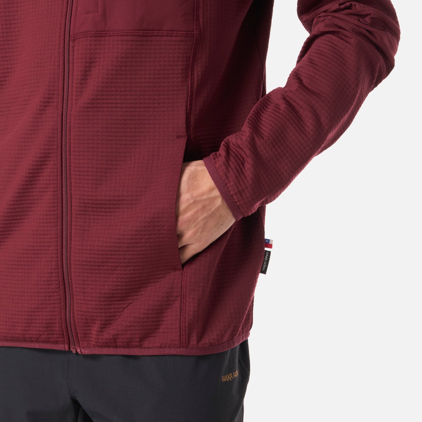 Polerón Hombre Taina Full Zip Burdeo Haka Honu