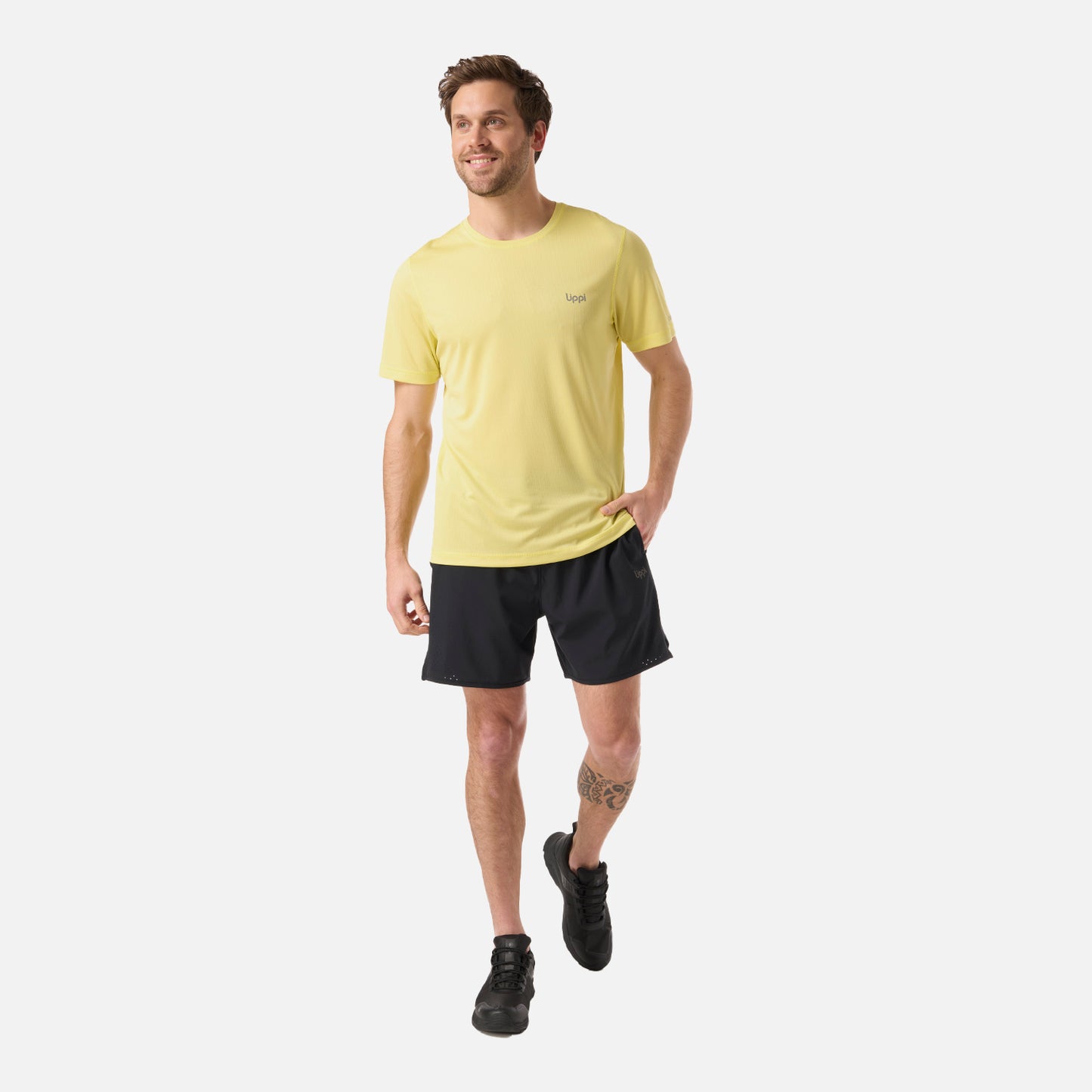 Polera Hombre Core Q-Dry T-Shirt Amarillo Lippi