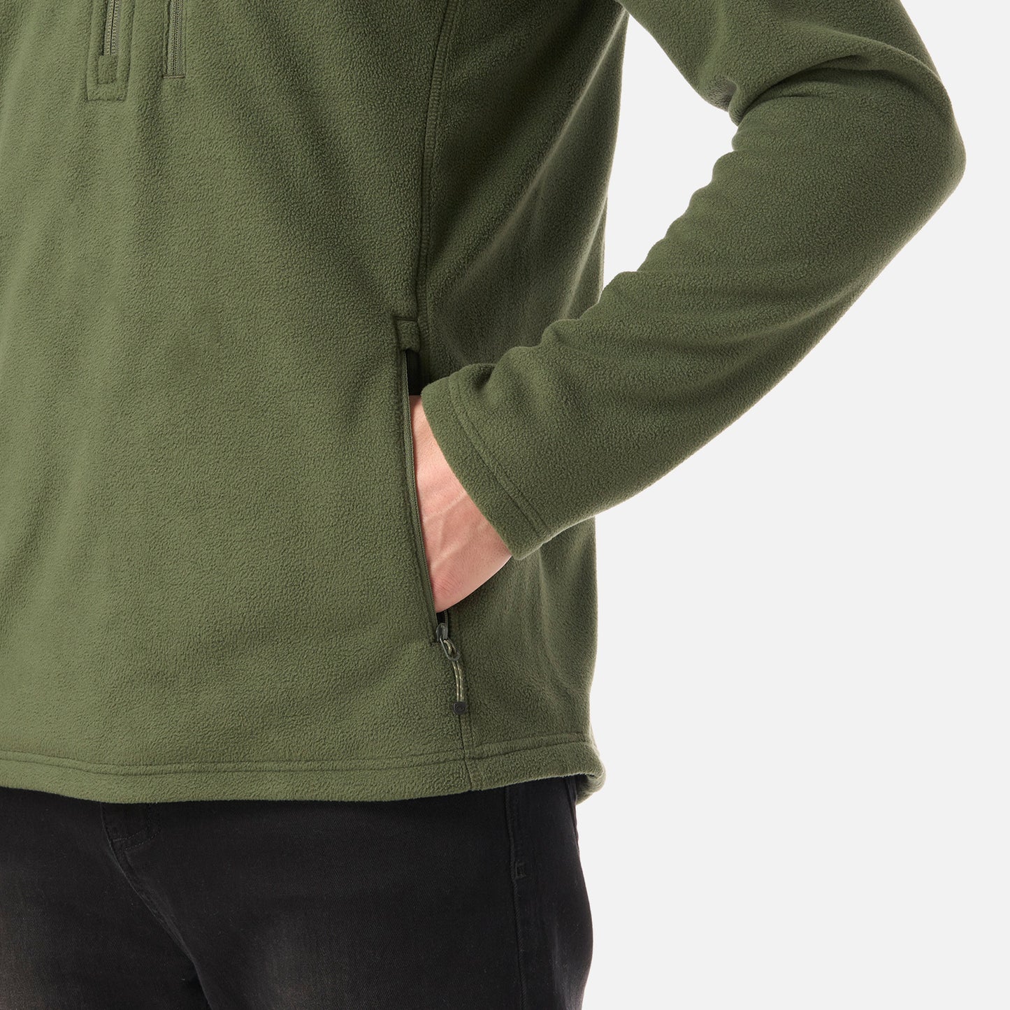 Polar Hombre Paicavi Therm-Pro 1/4 Zip Jacket Verde Musgo Lippi