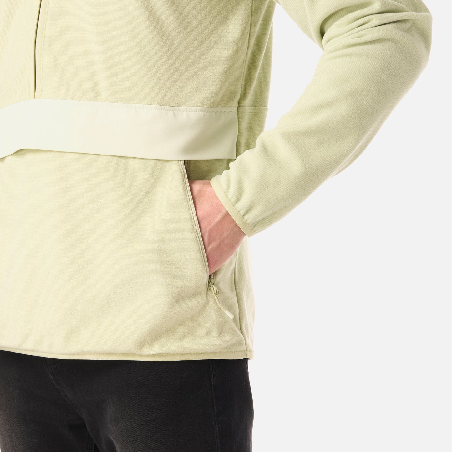 Polar Hombre Fireplace 1/4 Zip Sweatshirt Verde Claro Lippi