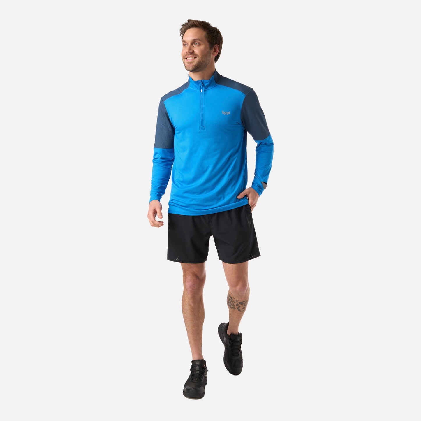 Polerón Hombre Puerto Trucco 1/4 Zip Azulino Lippi