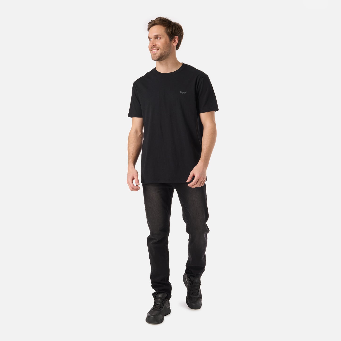 Polera Hombre Ulmo T-Shirt Negro Lippi