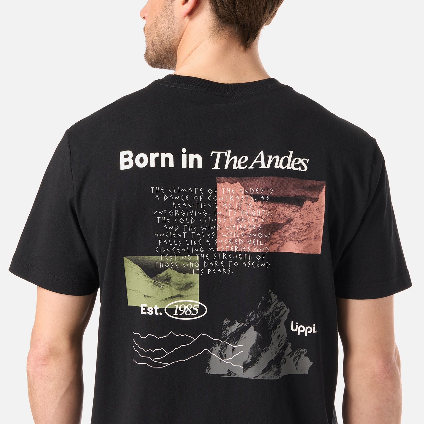 Polera Hombre Adventure Page T-Shirt Negro Lippi