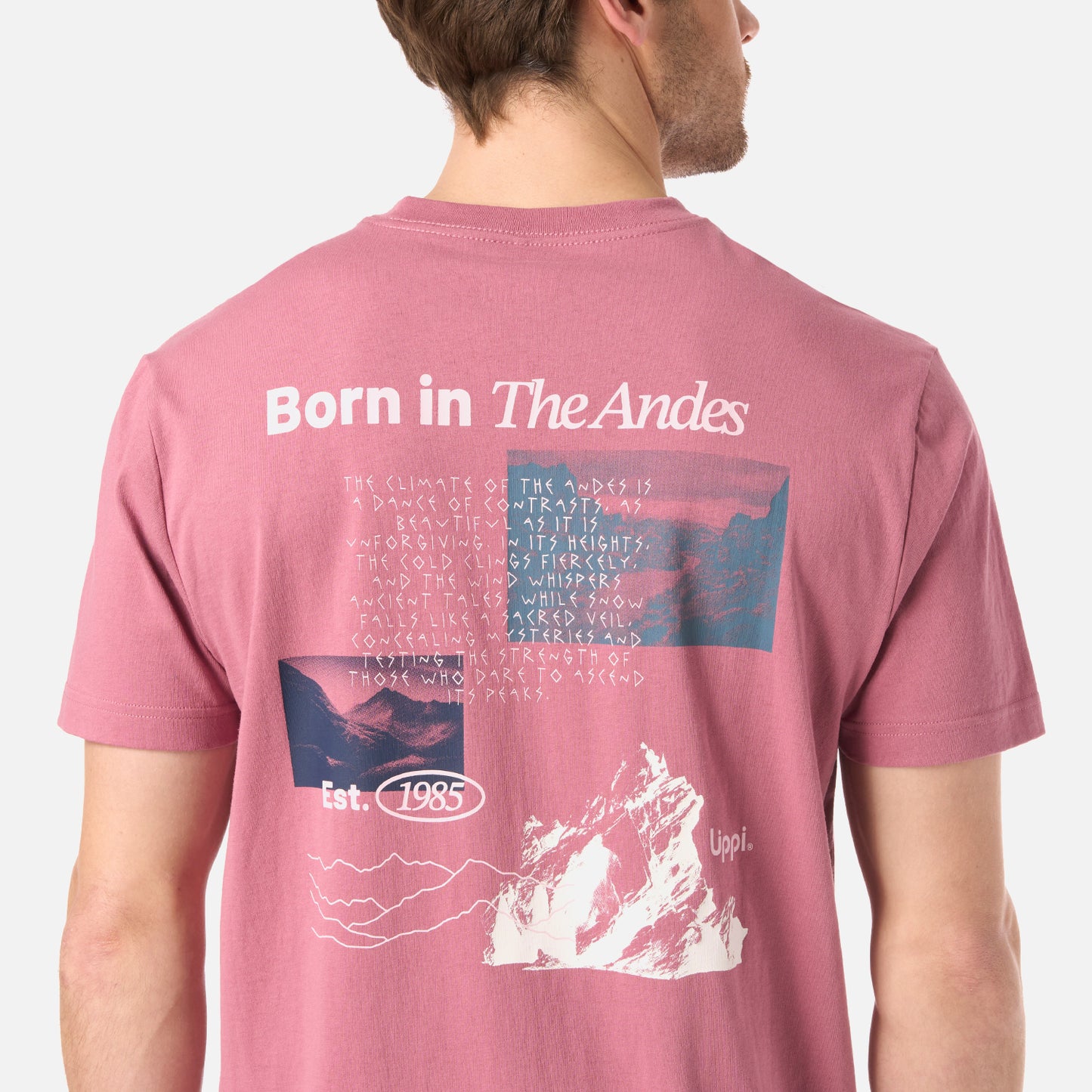 Polera Hombre Adventure Page T-Shirt Rosa Oscuro Lippi