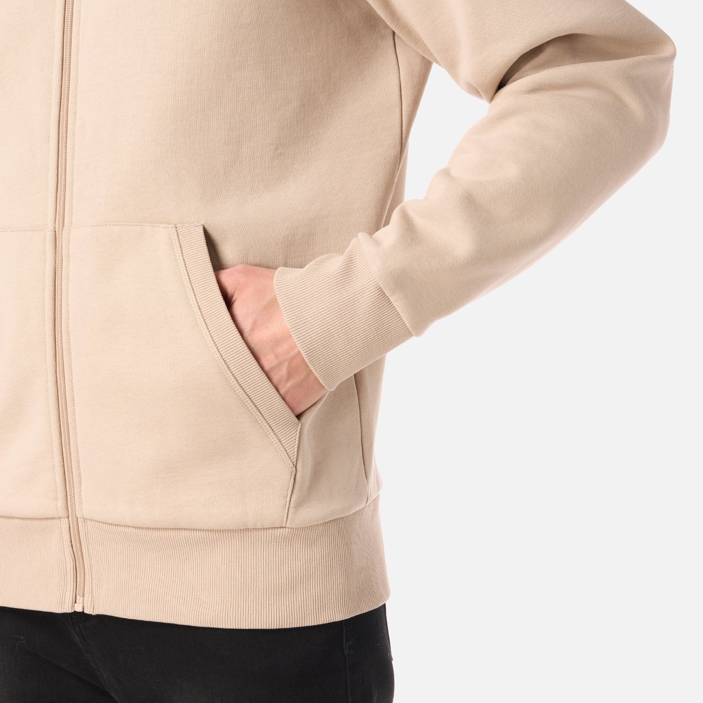 Polerón Hombre Ulmo Full Zip Hoody Sweatshirt Beige Lippi