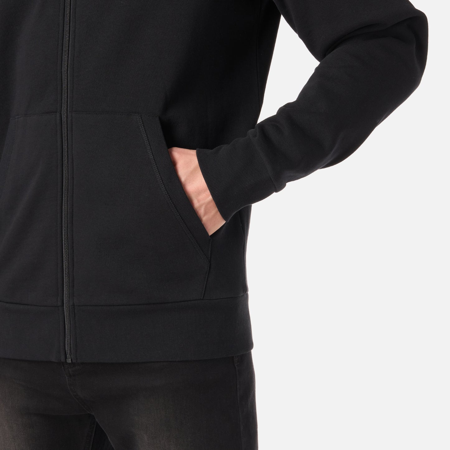 Polerón Hombre Ulmo Light Full Zip Hoody Sweatshirt Negro Lippi