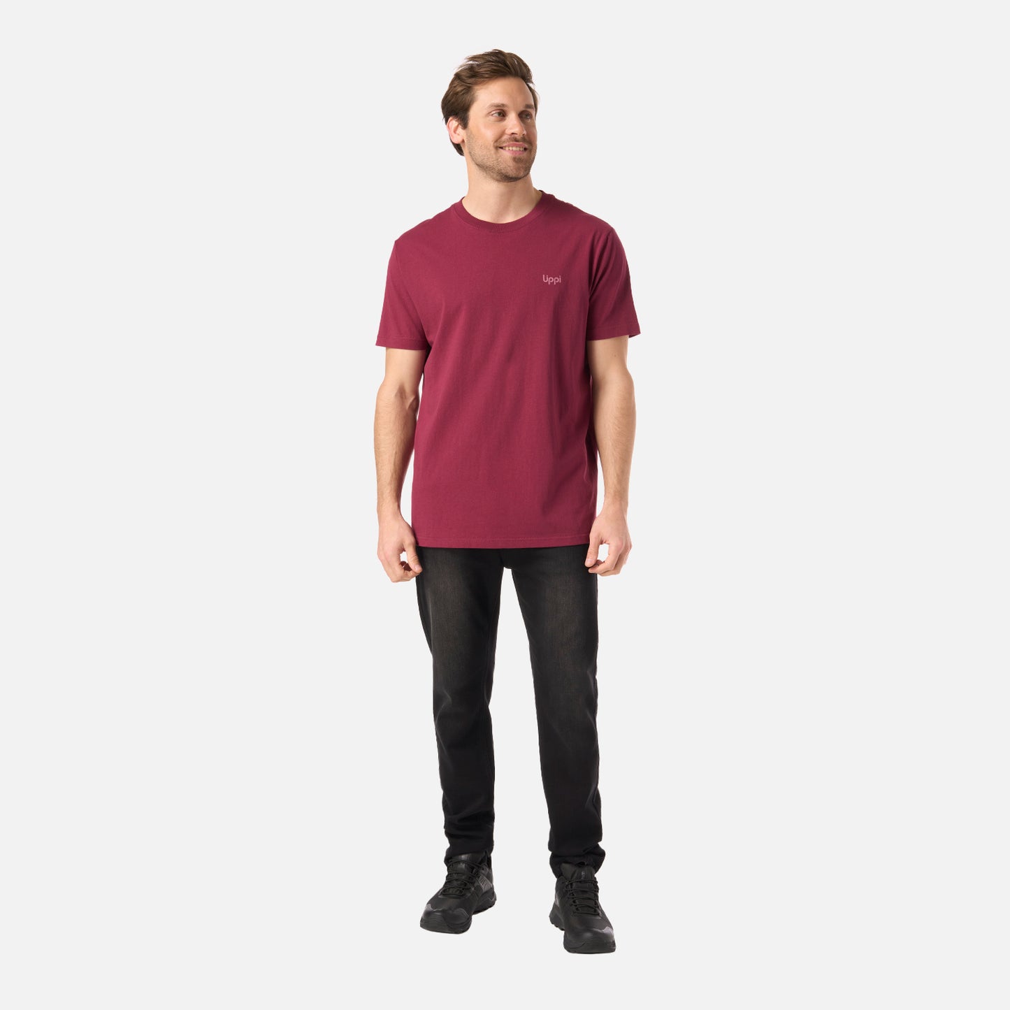 Polera Hombre Mountain Vibes T-Shirt Frambuesa Lippi