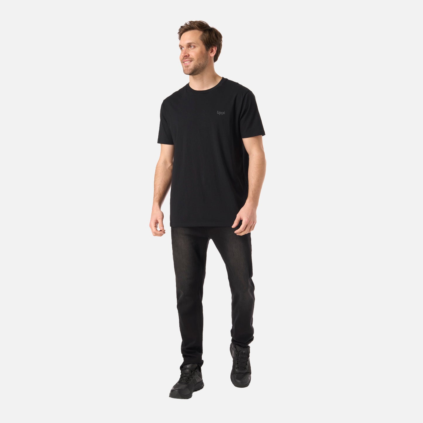 Polera Hombre Mountain Vibes T-Shirt Negro Lippi