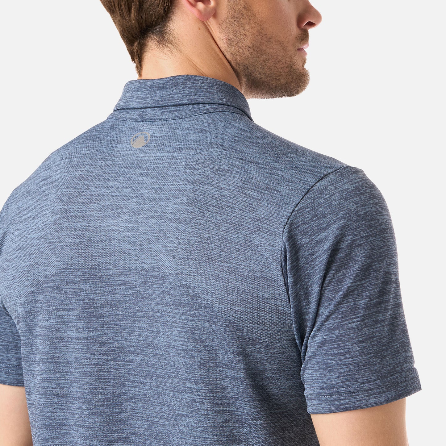 Polera Hombre B-Classic Seamless Polo Azul Piedra Lippi