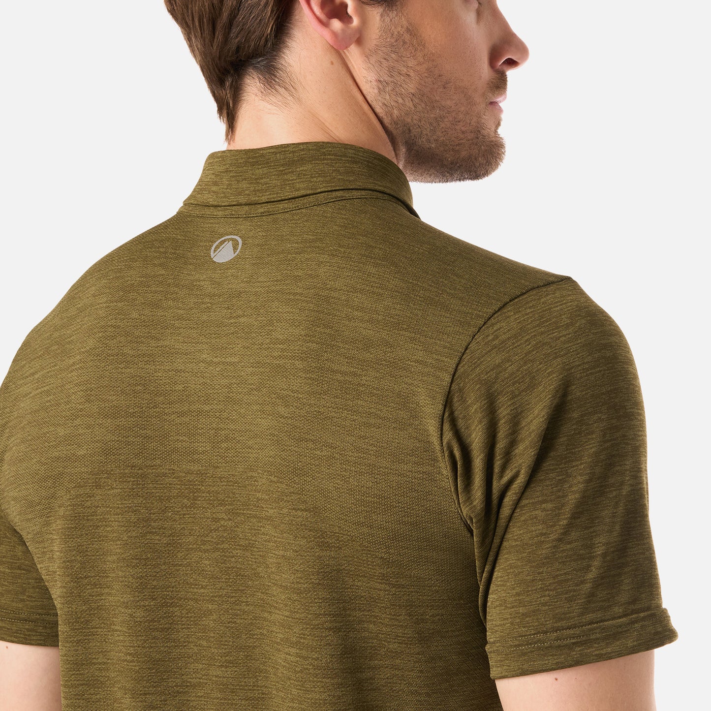 Polera Hombre B-Classic Seamless Polo Verde Musgo Lippi