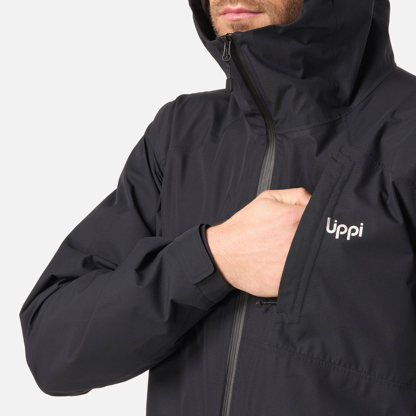 Chaqueta Hombre Shield B-Dry Hoody Jacket Negro Lippi