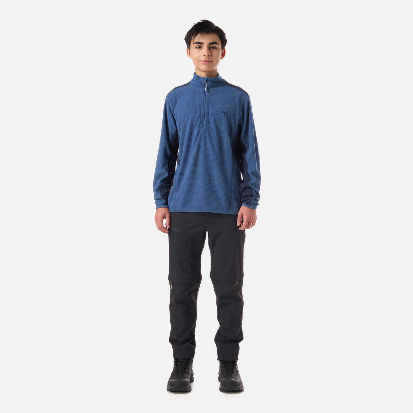 Polerón Teen Boy Mild Nano-F 1/4 Zip Azul oscuro Lippi