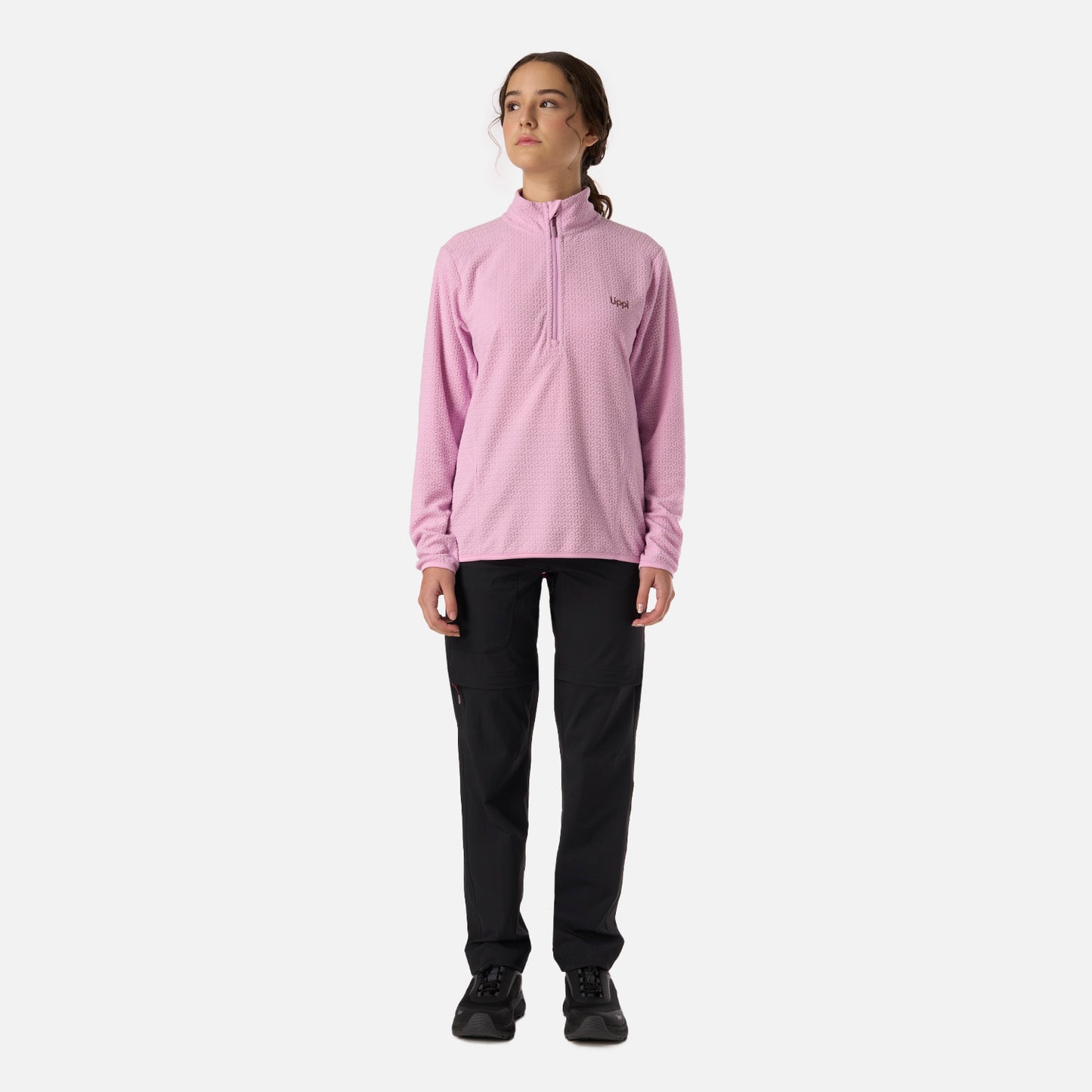 Polerón Teen Girl Mild Nano-F 1/4 Zip Rosa Lippi