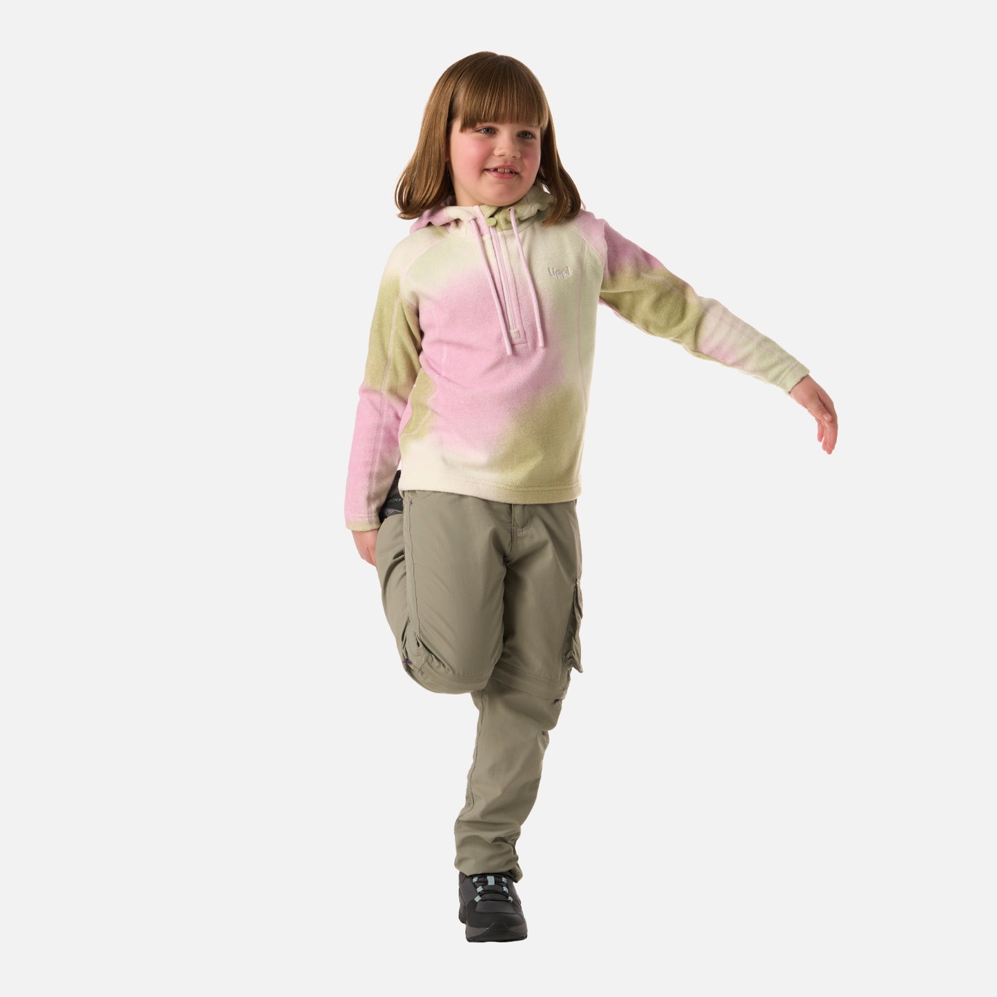 Polar Niña Cold Day Therm-Pro Hoody Jacket Gris Claro / Verde Agua Lippi