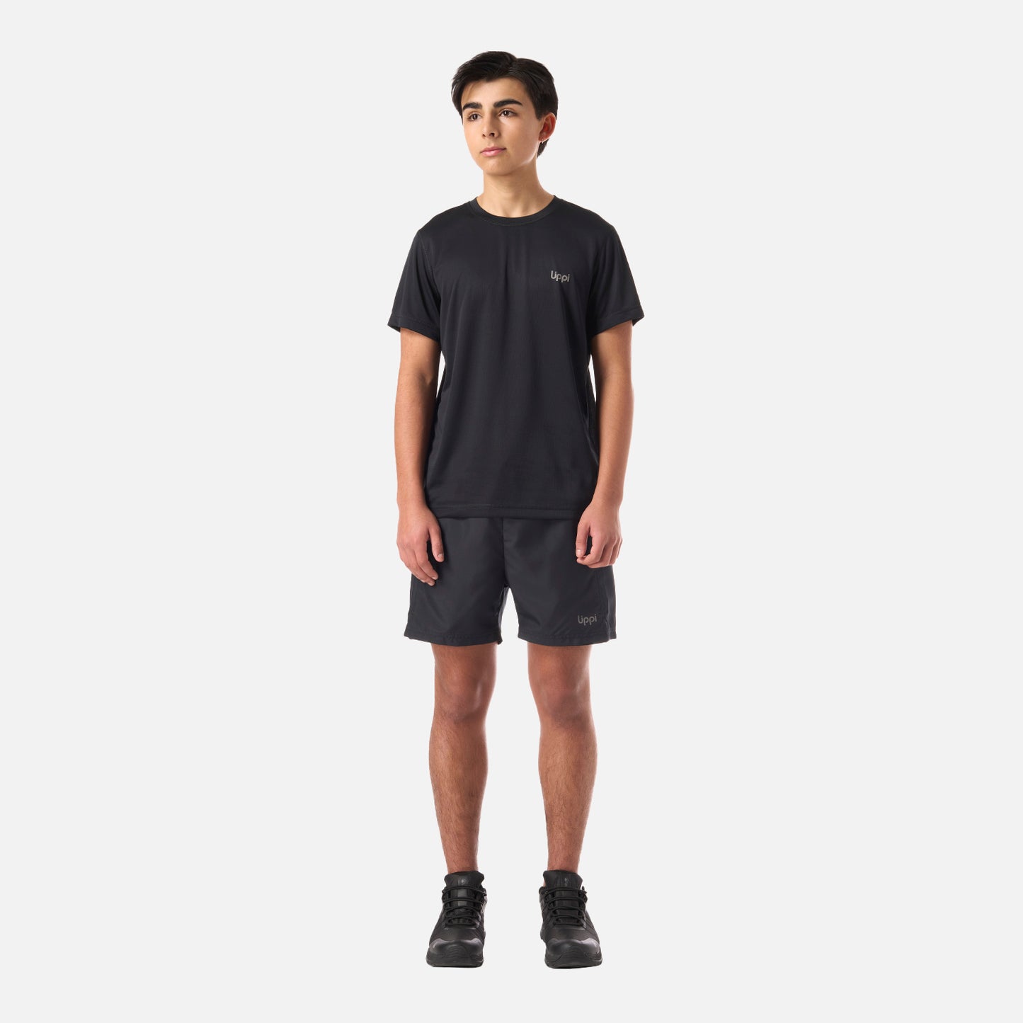 Polera Teen Boy Core Q-Dry T-Shirt Negro Lippi