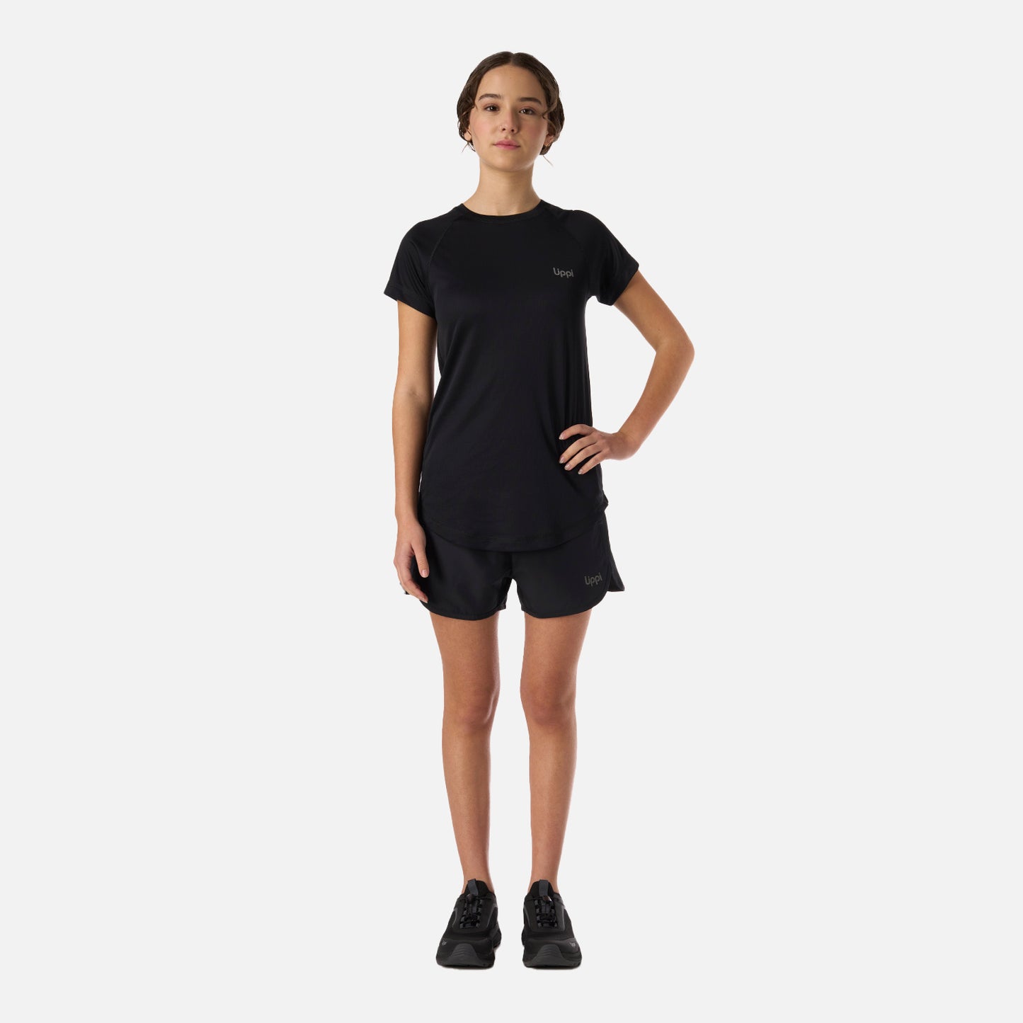 Polera Teen Girl Core Q-Dry T-Shirt Negro Lippi