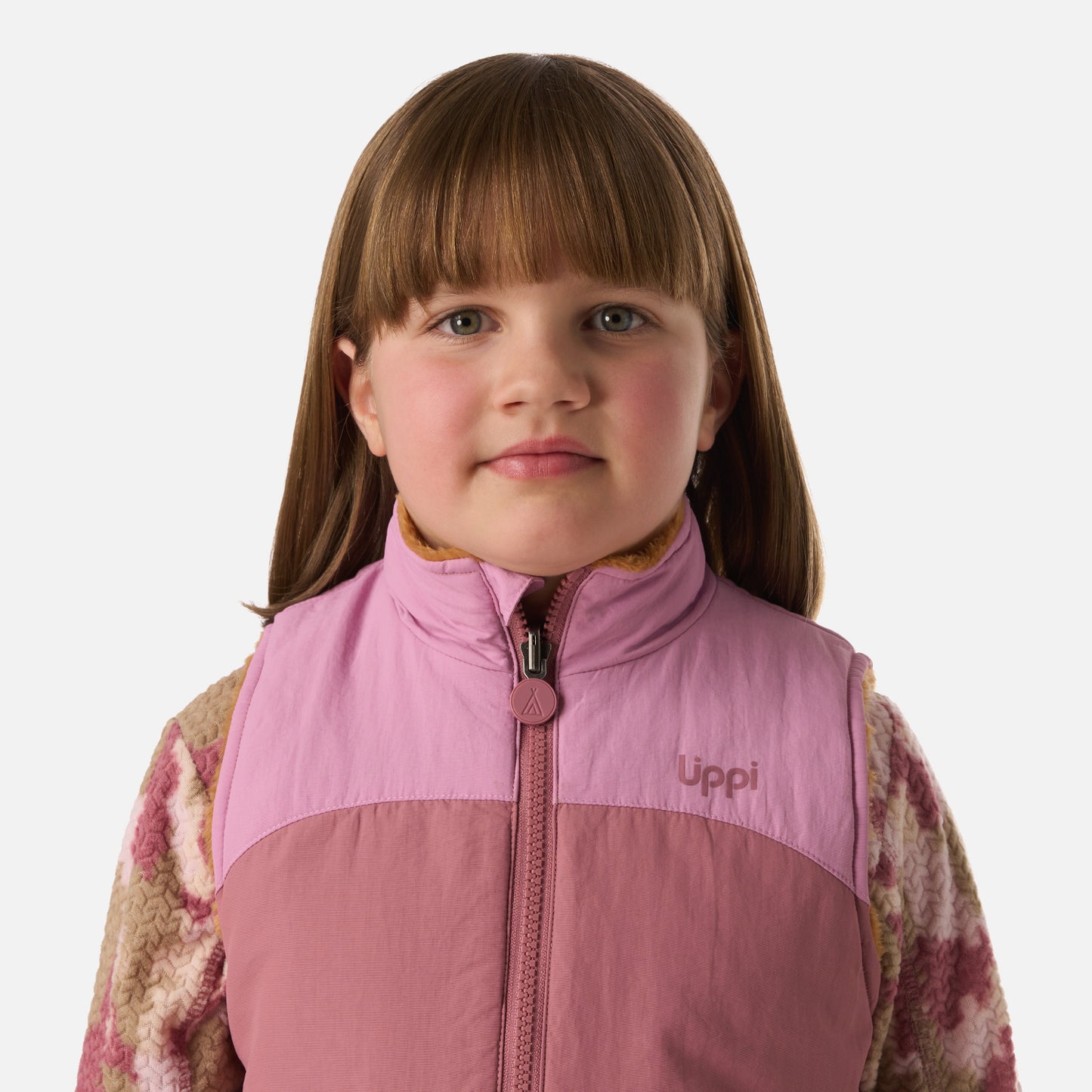 Polar Niña Campfire 2-Faces Jacket Rosa Oscuro Lippi