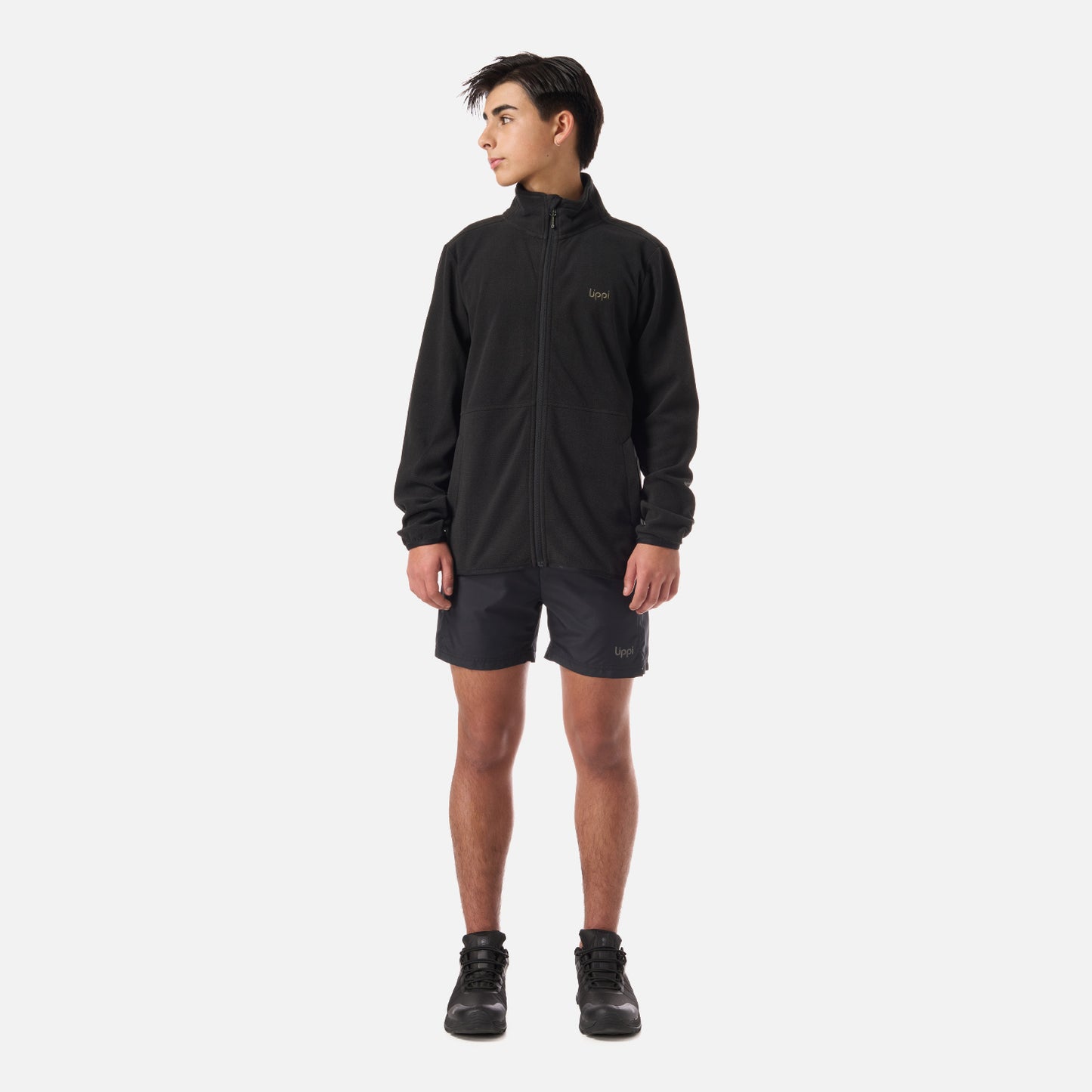Polar Teen Boy Stripes Nano-F Full Zip Negro Lippi