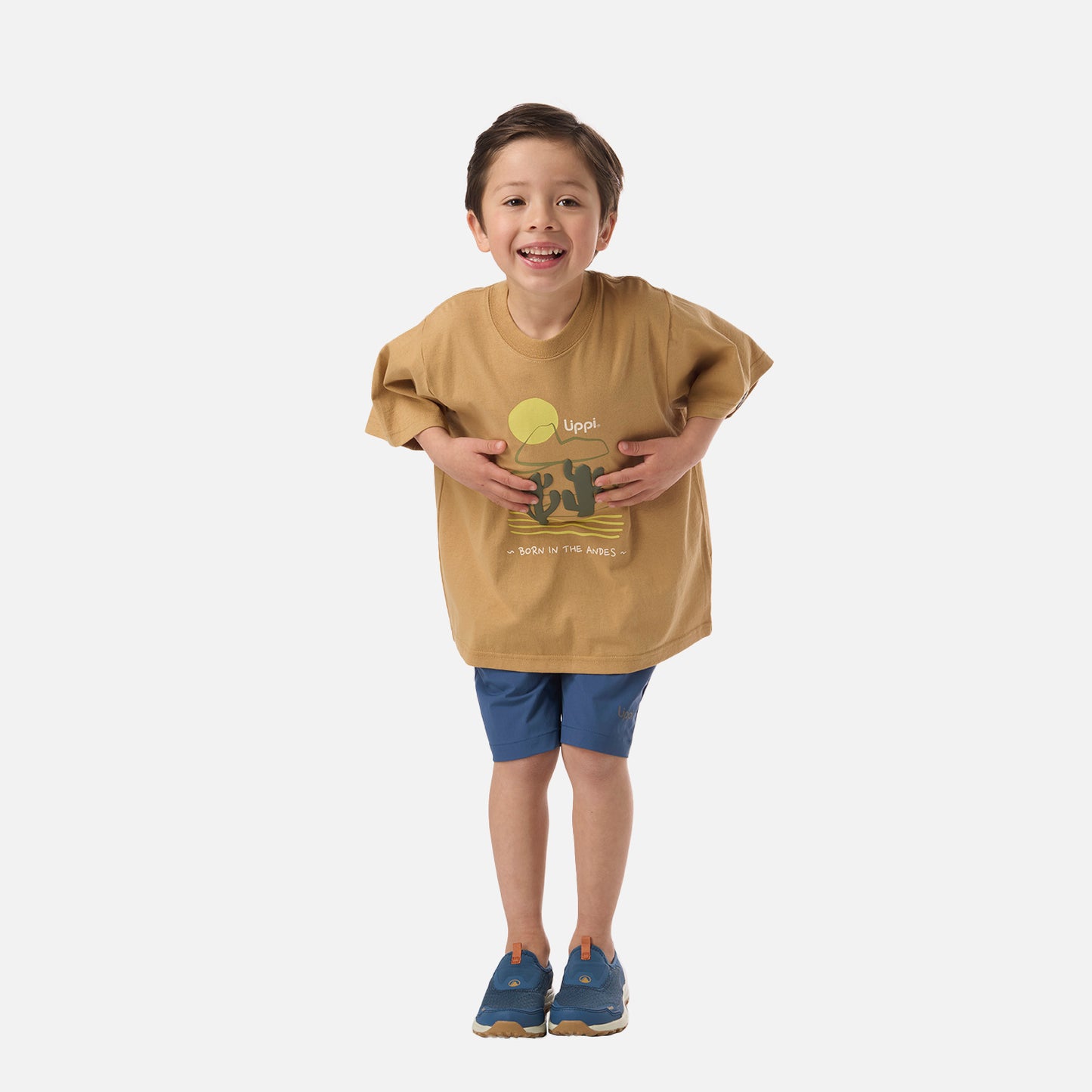 Polera Niño Desert Oversize T-Shirt Camel Lippi