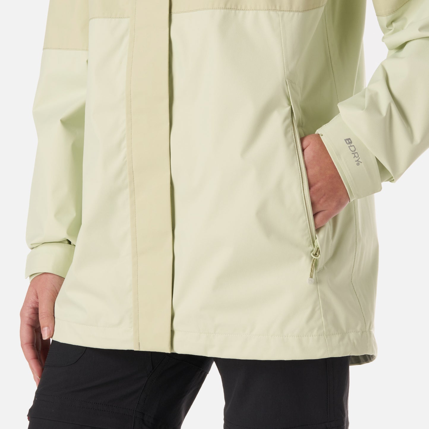 Chaqueta Teen Girl Blizzard B-Dry Hoody Jacket Gris Claro / Verde Agua Lippi