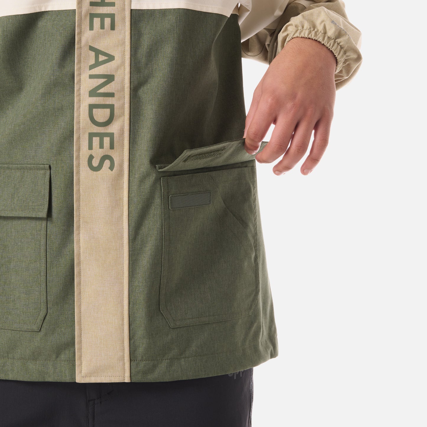 Chaqueta Teen Boy FirePlace B-Dry Jacket Verde oliva Lippi