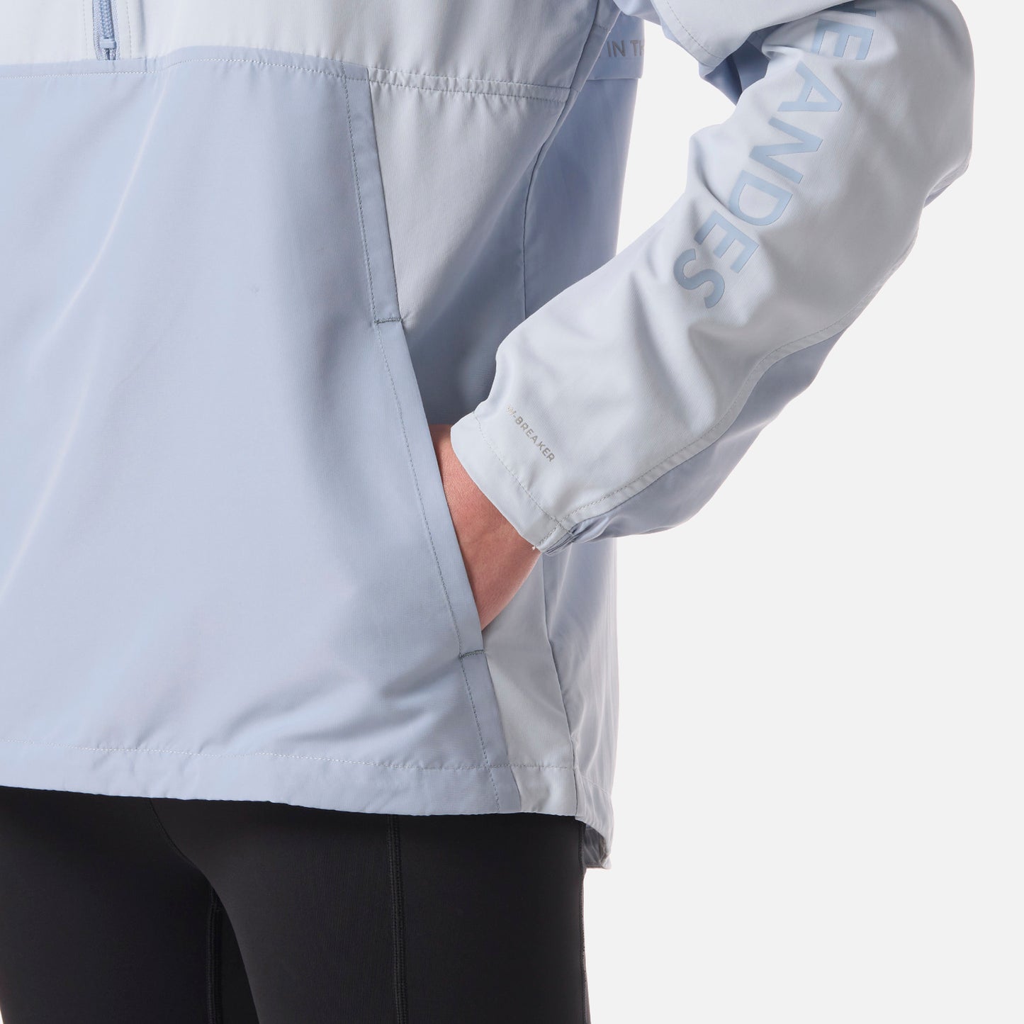 Chaqueta Mujer Nightfall Windbreaker 1/4 Zip Hoody Jacket Celeste Lippi