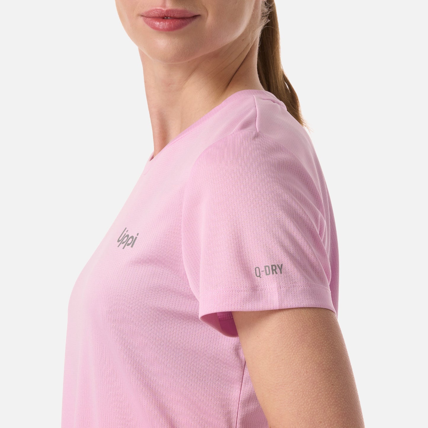 Polera Mujer Core Q-Dry T-Shirt Rosa Lippi