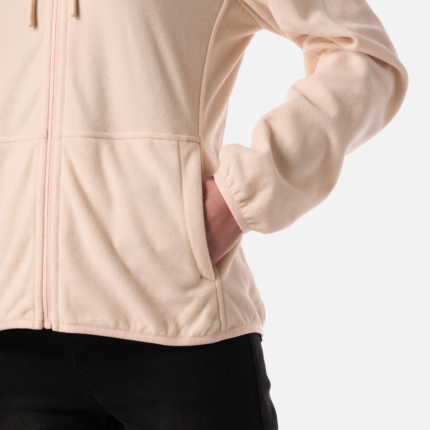 Polar Mujer Stripes Nano-F Full Zip Hoody Damasco Lippi