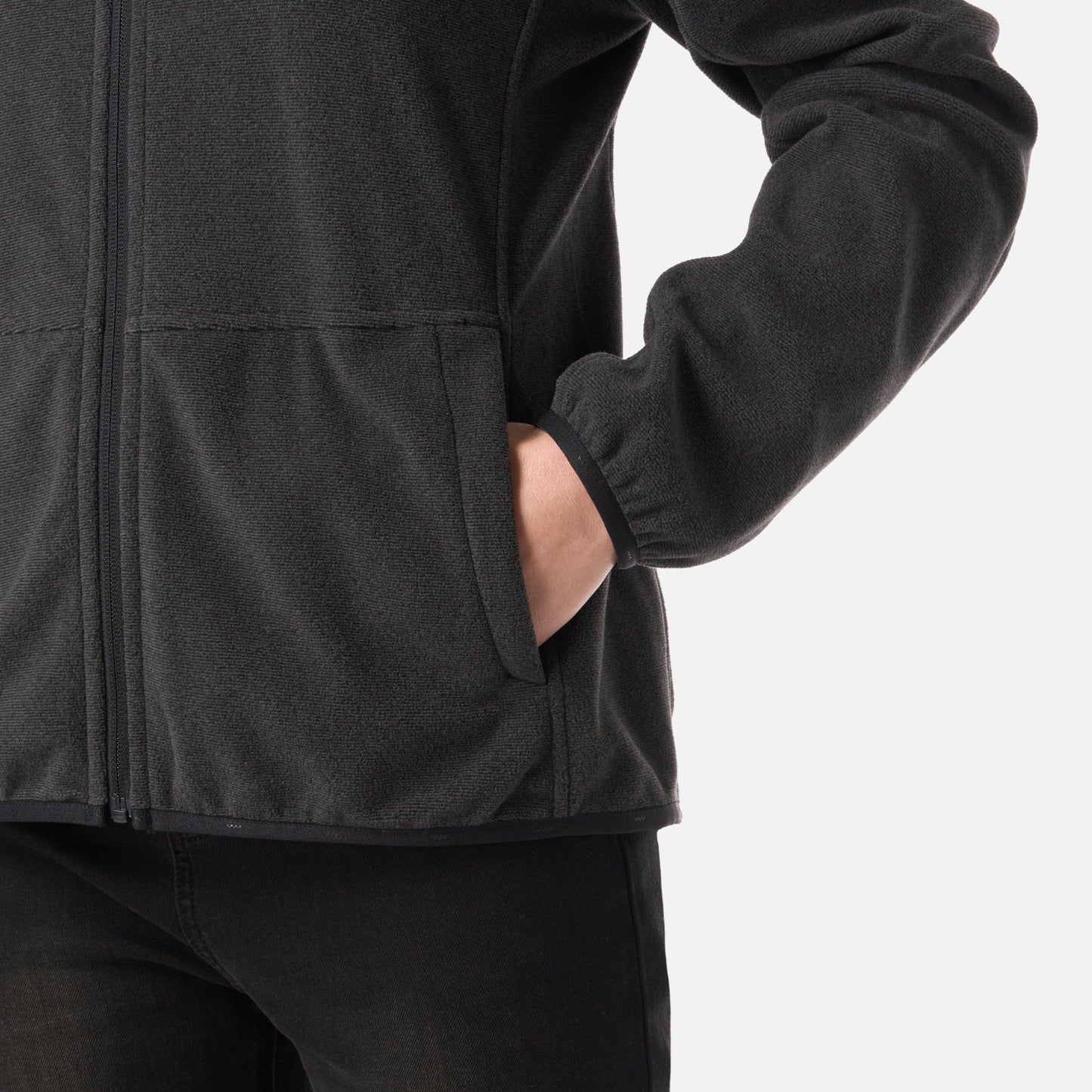 Polar Mujer Stripes Nano-F Full Zip Hoody Negro Lippi