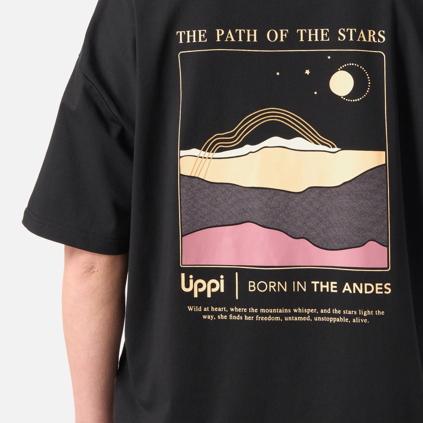 Polera Mujer Sun Sorona T-Shirt Negro Lippi