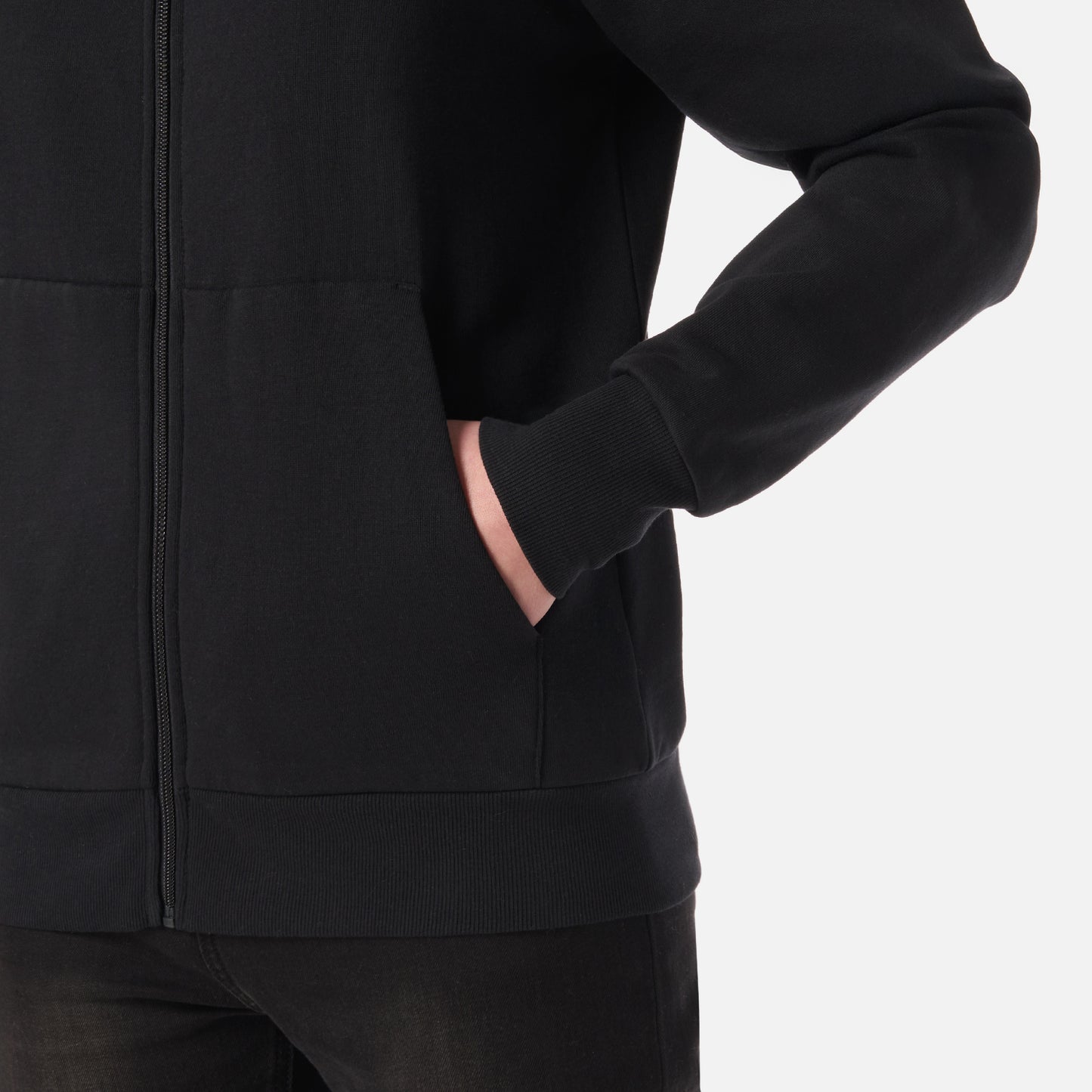 Polerón Mujer Ulmo Light Full Zip Hoody Sweatshirt Negro Lippi
