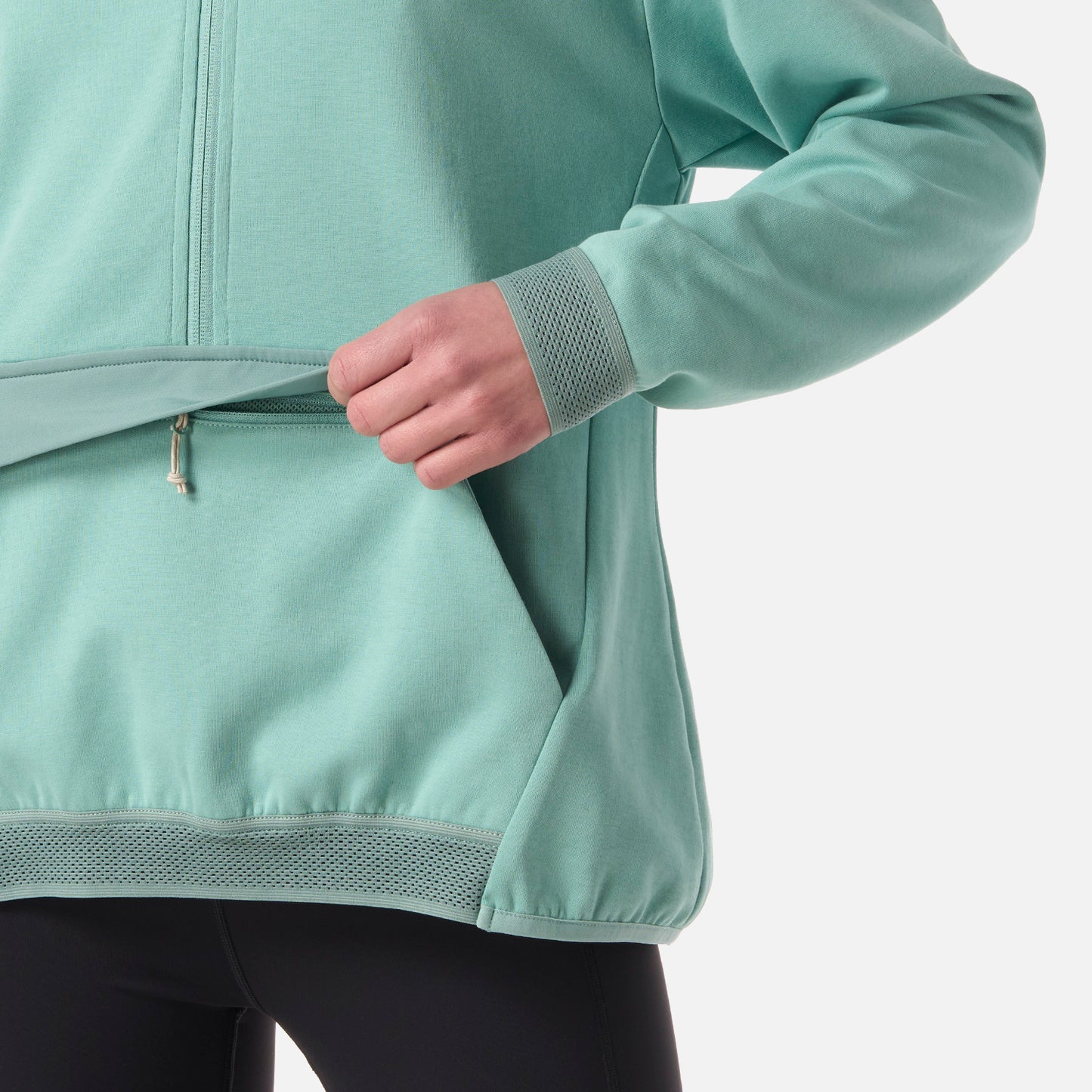 Polerón Mujer DownStreet 1/4 Zip Sweatshirt Turquesa Lippi