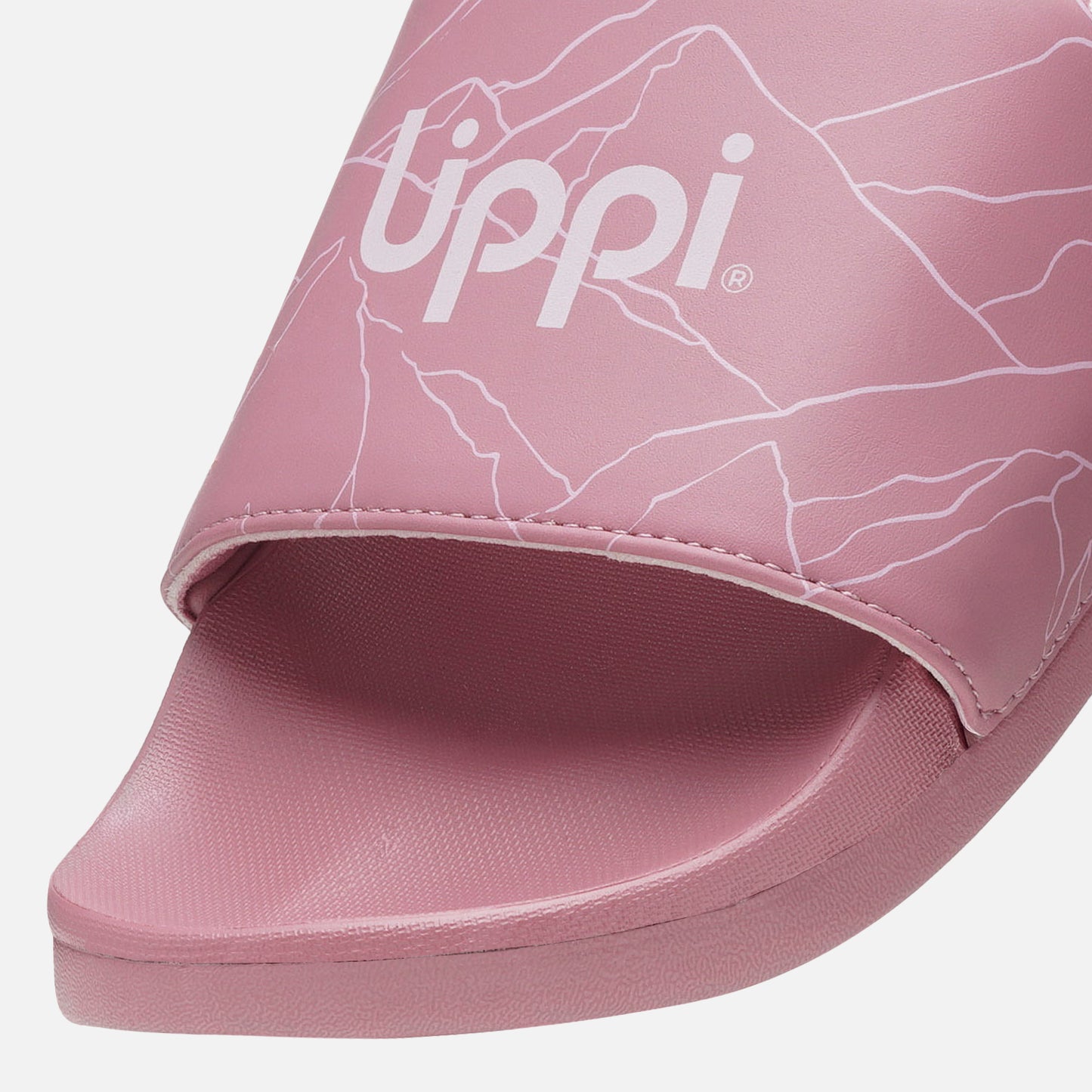 Sandalia Mujer Insigne Slide Print Rosa Oscuro Lippi