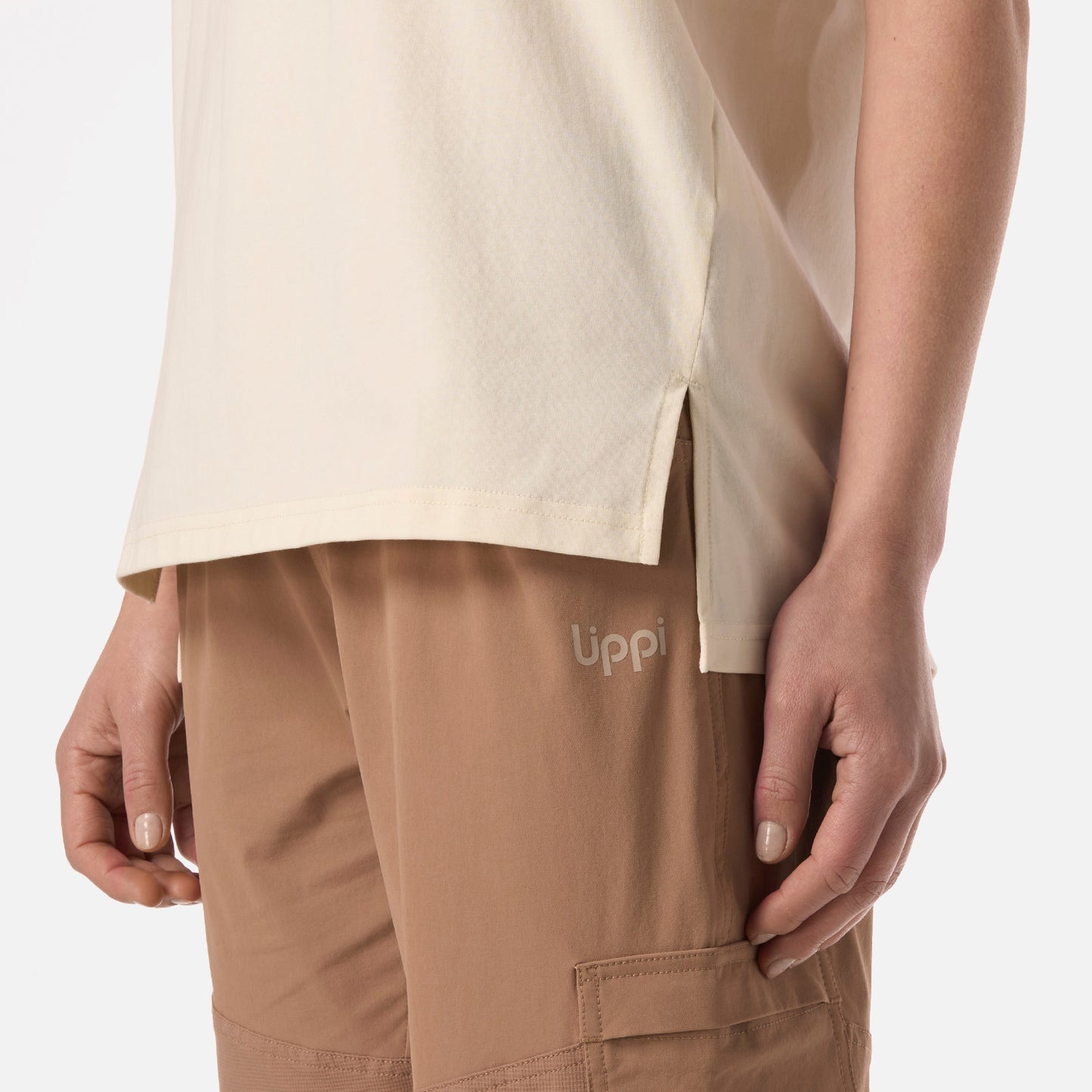 Polera Mujer Boulder T-Shirt Crema Lippi