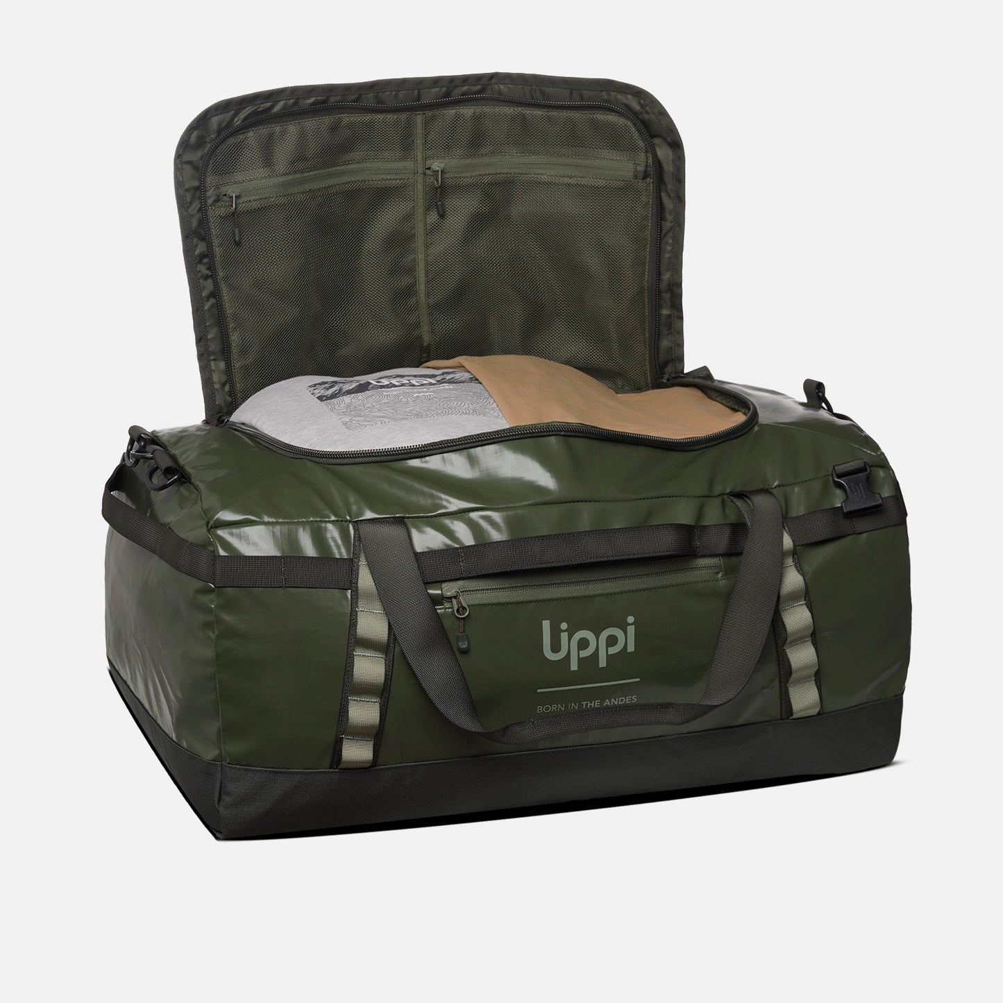 Bolso Venture Duffle 70L Verde Militar Lippi