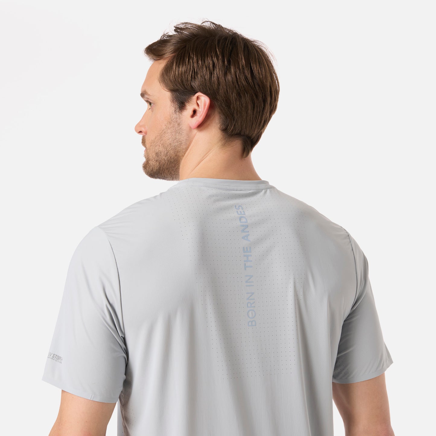 Polera Hombre Air Q-Dry T-Shirt Azul Grisaceo Lippi