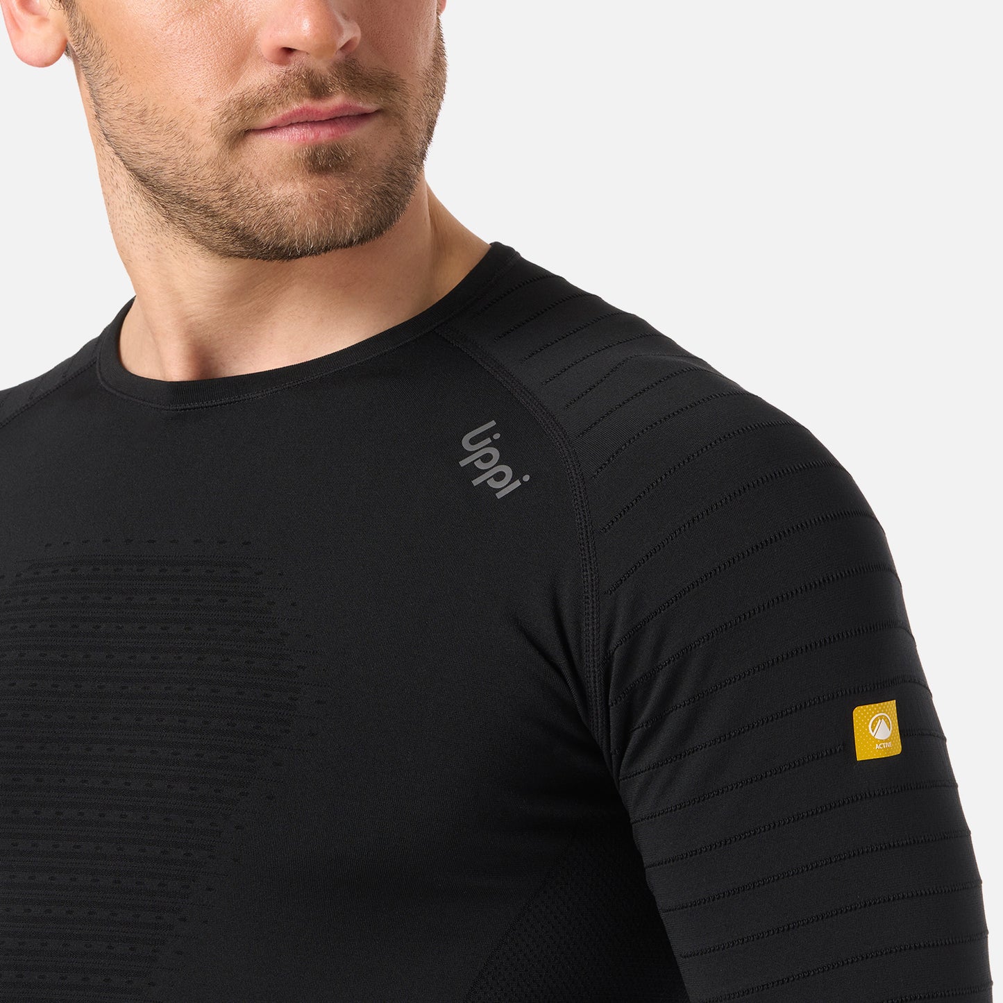 Primera Capa Hombre Skintec Active Warm Top Negro Lippi