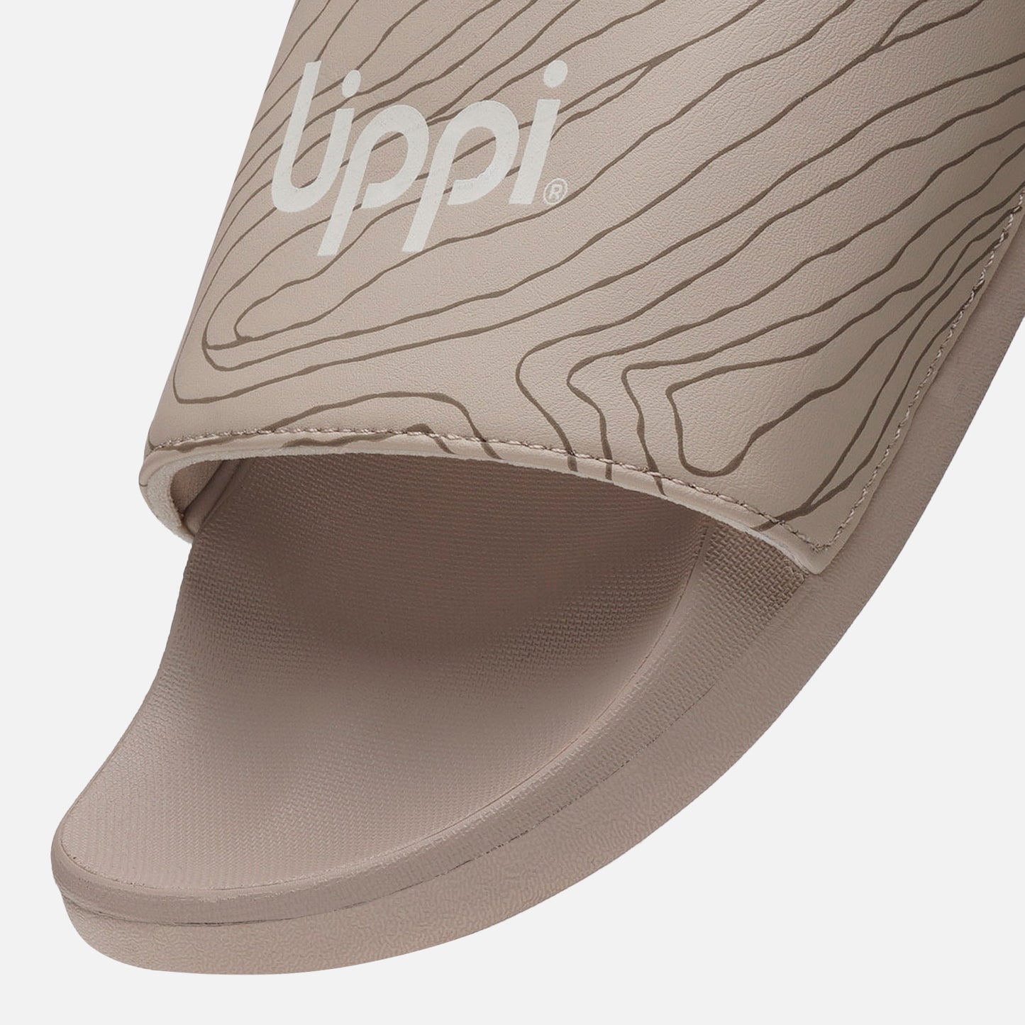 Sandalia Mujer Insigne Slide Print Beige Lippi