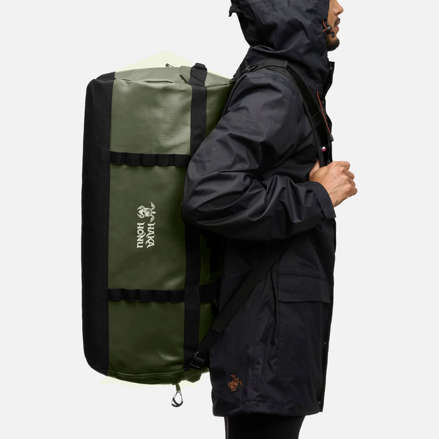 Bolso  Duffle 70L Verde Militar Haka Honu