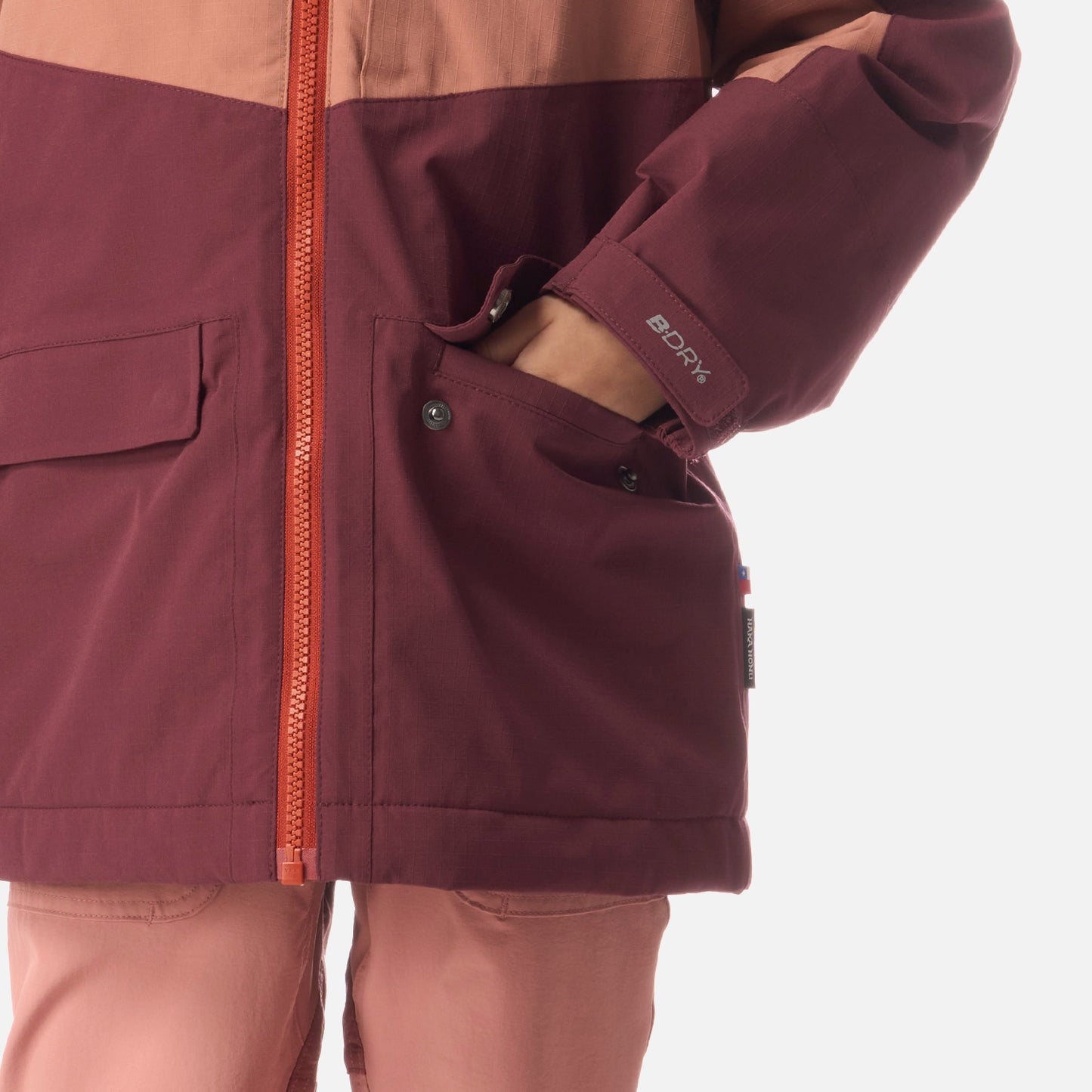 Chaqueta Niña Mini Diluvio Burdeo Haka Honu